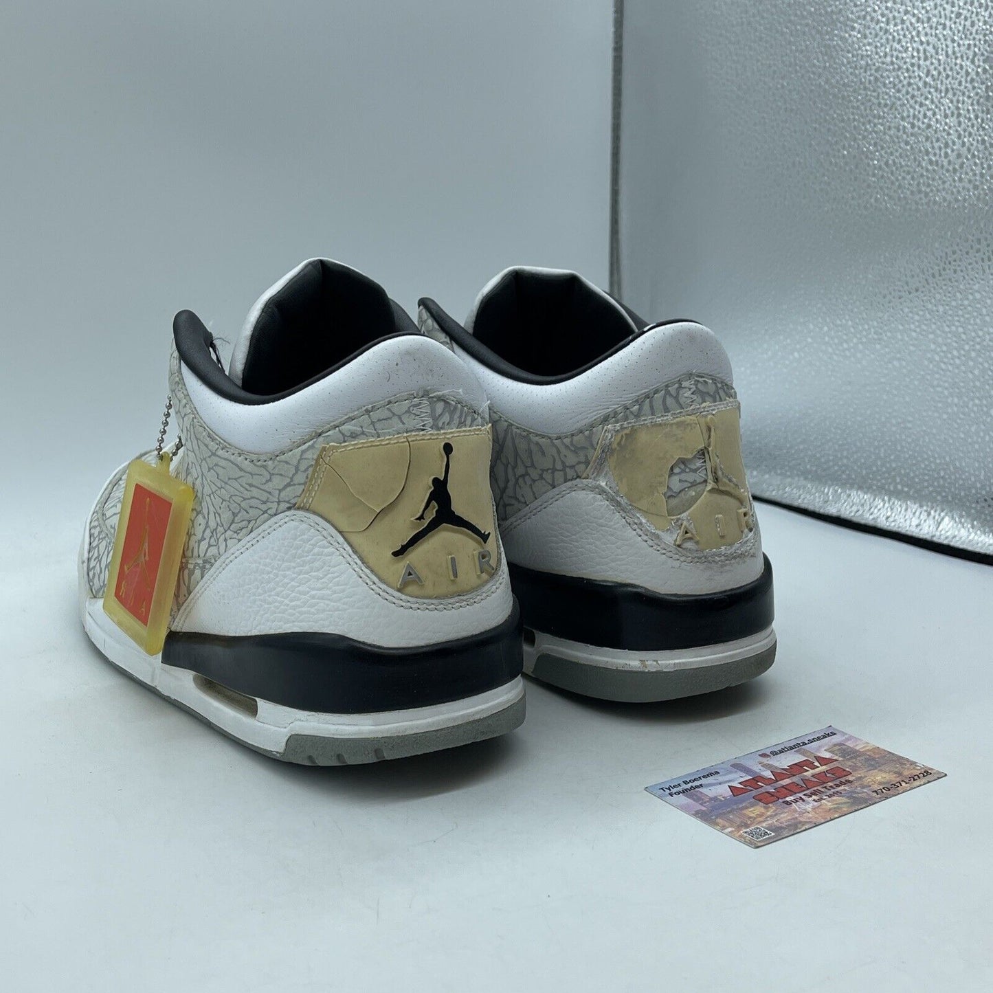 Size 12 - Air Jordan 3 Retro Flip Grey Suede White Leather (315767-101)
