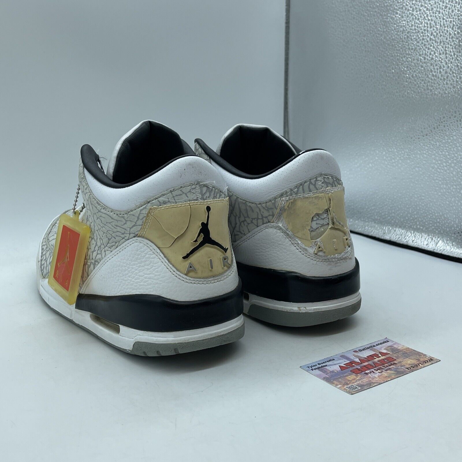 Size 12 - Air Jordan 3 Retro Flip Grey Suede White Leather (315767-101)