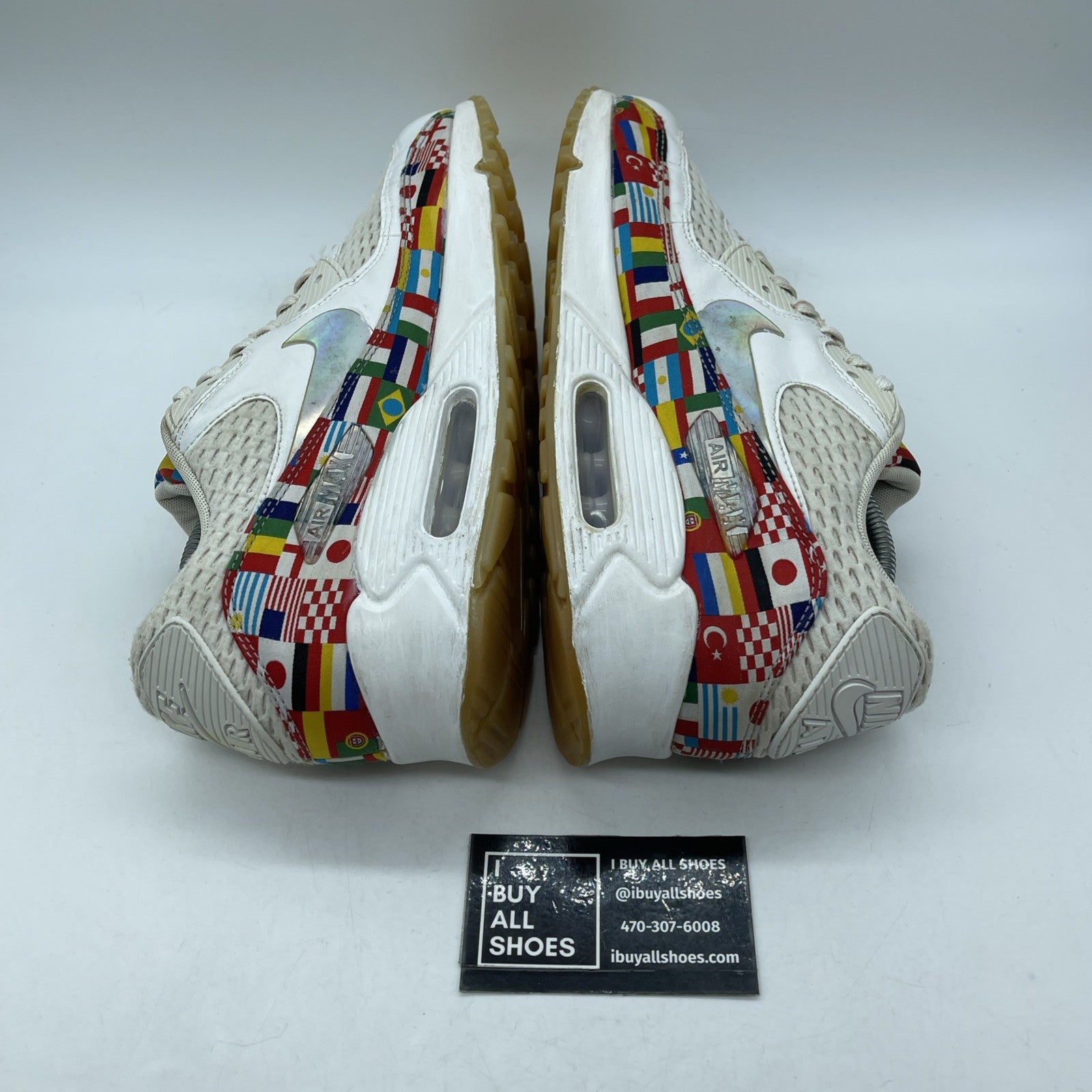 Size 10.5 - Nike Air Max 90 International Flag Suede Leather (AO5119-100)