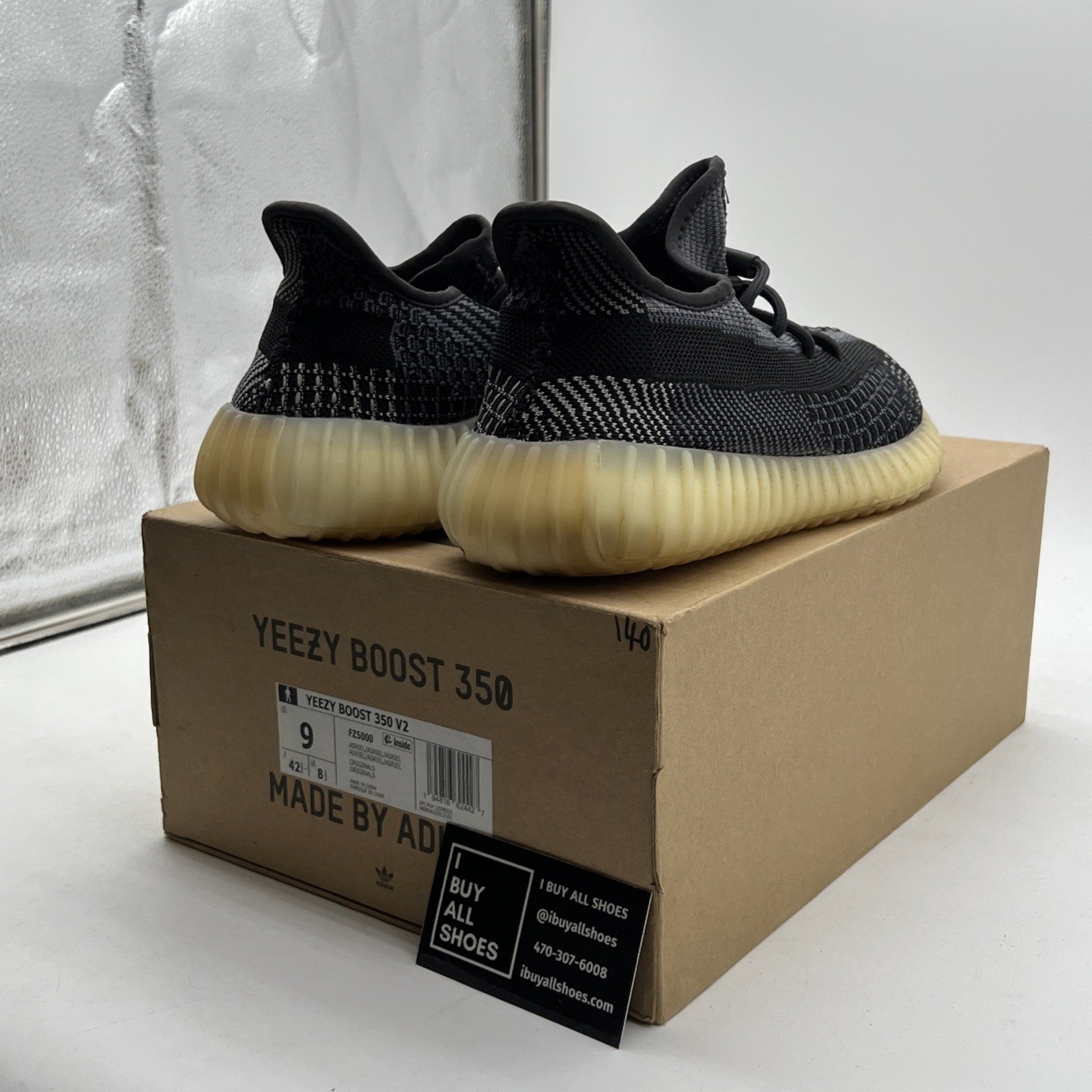 Size 9 - adidas Yeezy Boost 350 V2 Low Carbon (FZ5000)