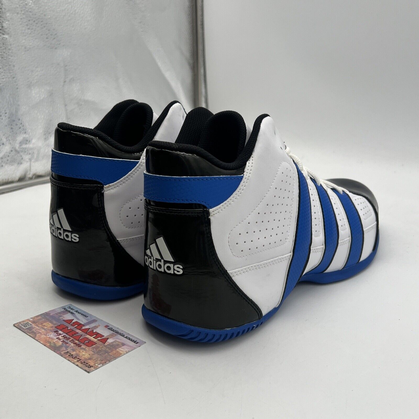 Size 13 - ADIDAS COMMANDER LITE Black Blue Basketball Shoes (G09058)