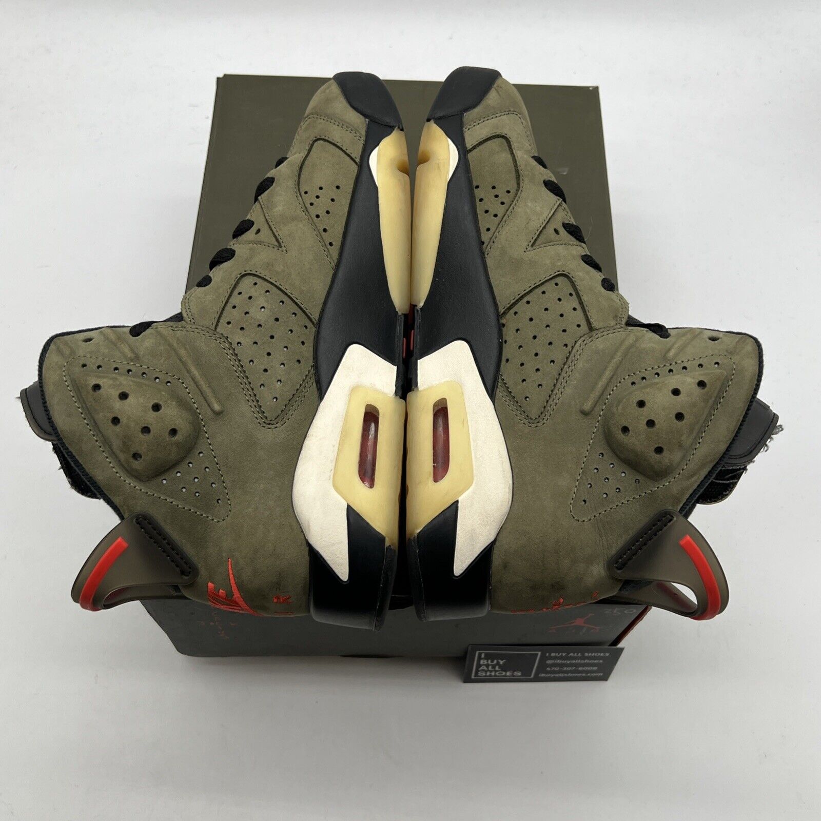 Size 9.5 - Air Jordan 6 Retro x Travis Scott Mid Olive (CN1084-200)