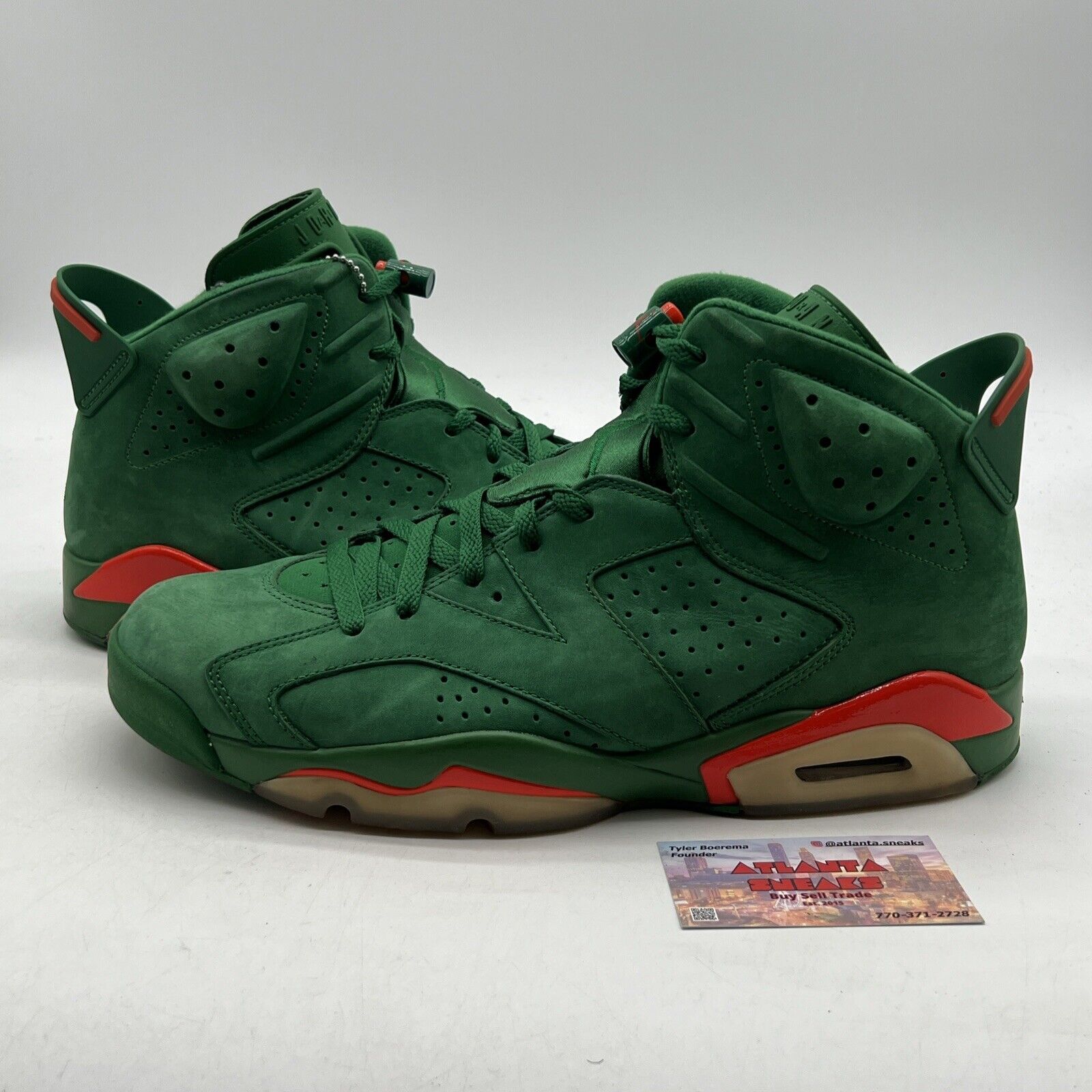 Size 13 - Air Jordan 6 Retro NRG Green Suede Gatorade (AJ5986-335)