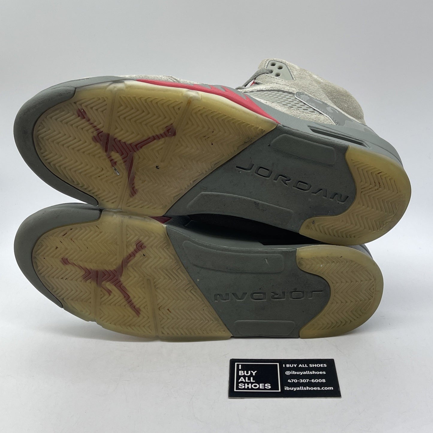 Size 13 - Air Jordan 5 Retro Camo Grey Leather Suede (136027-051)