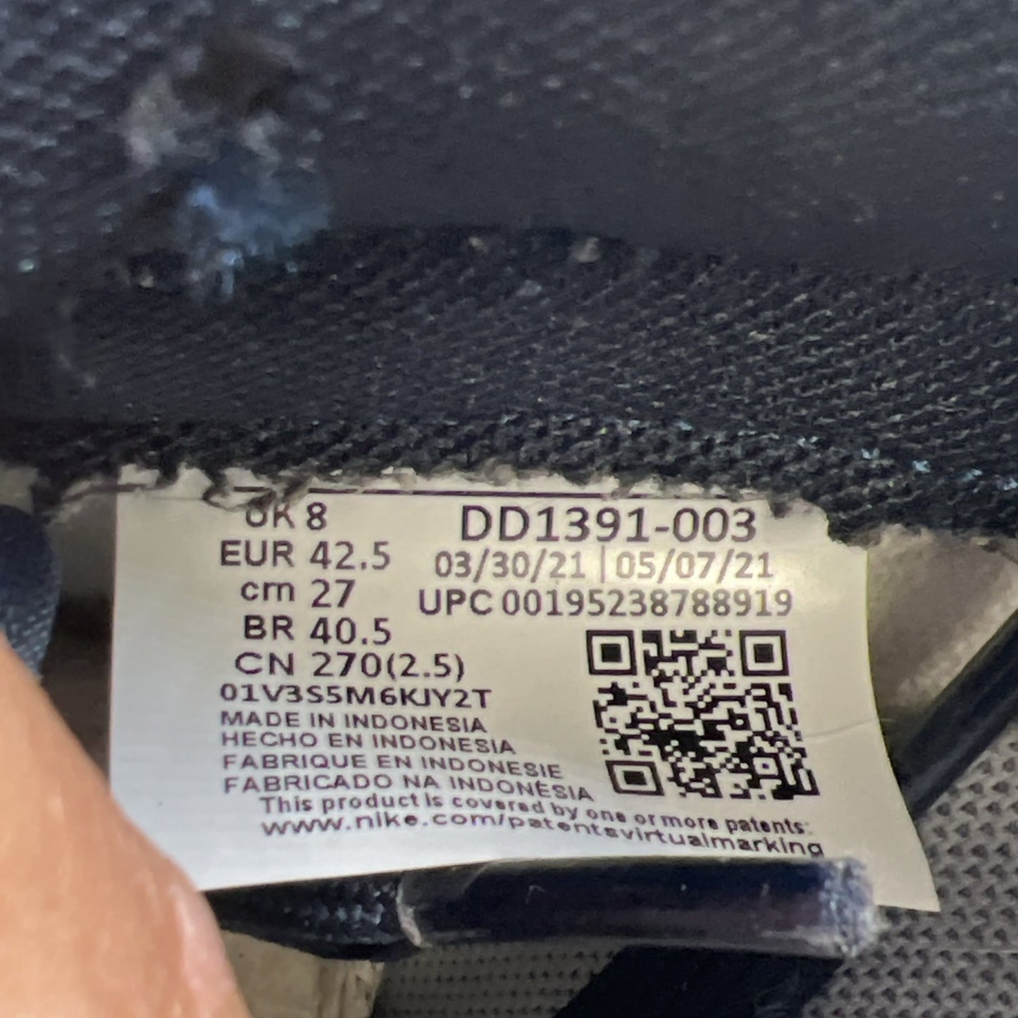 Size 9 - Nike Dunk Low Georgetown (DD1391-003)