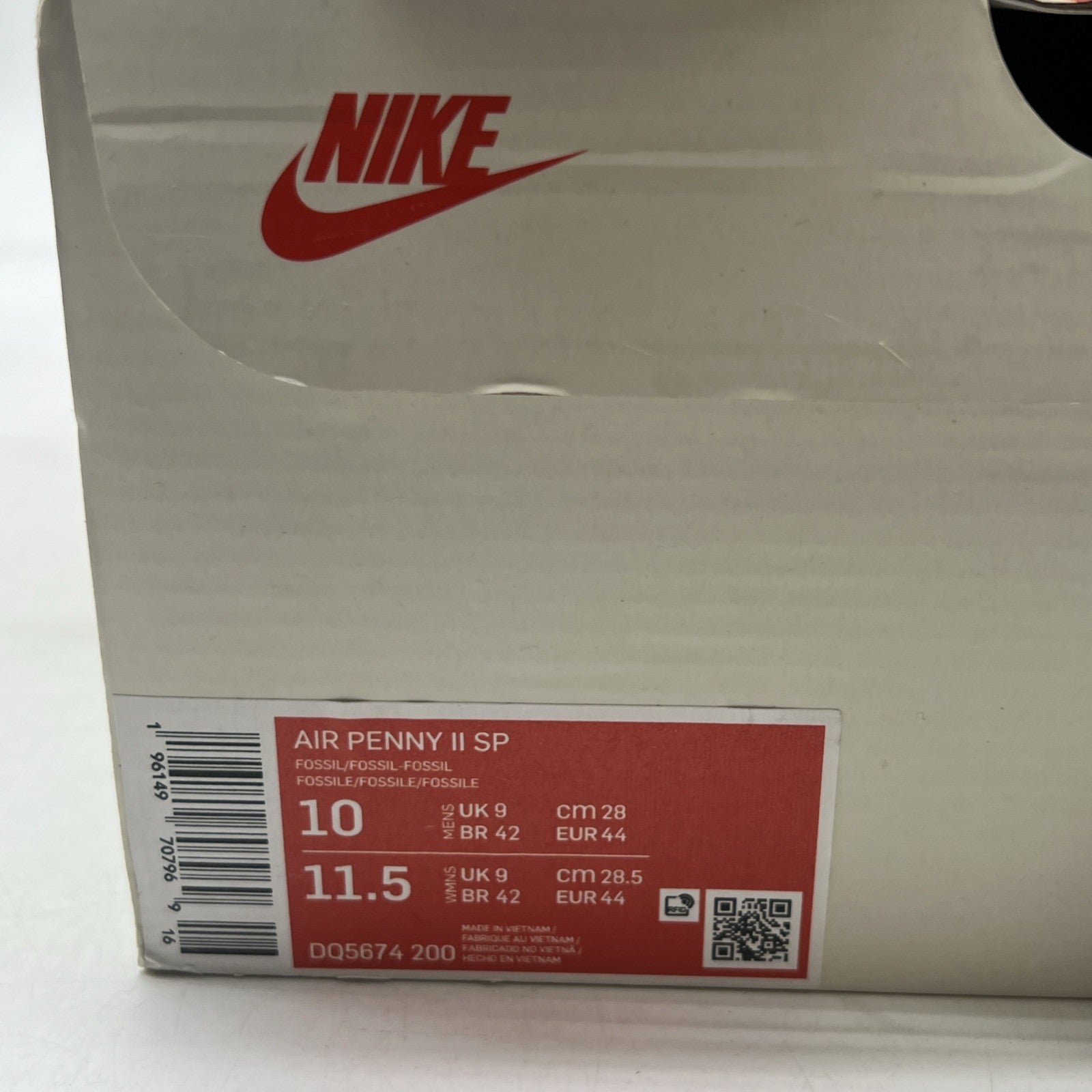 Size 10 - Nike Stussy x Air Penny 2 Fossils (DQ5674-200)