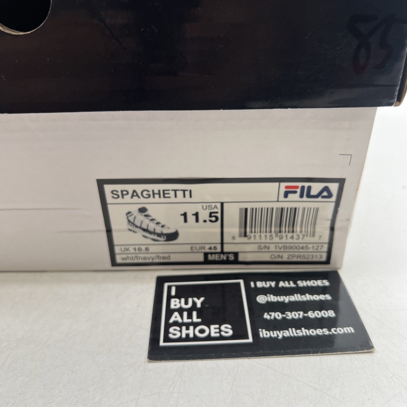 Size 11.5 - Fila Spaghetti White/Navy Jerry Stackhouse (1VB90045-127)