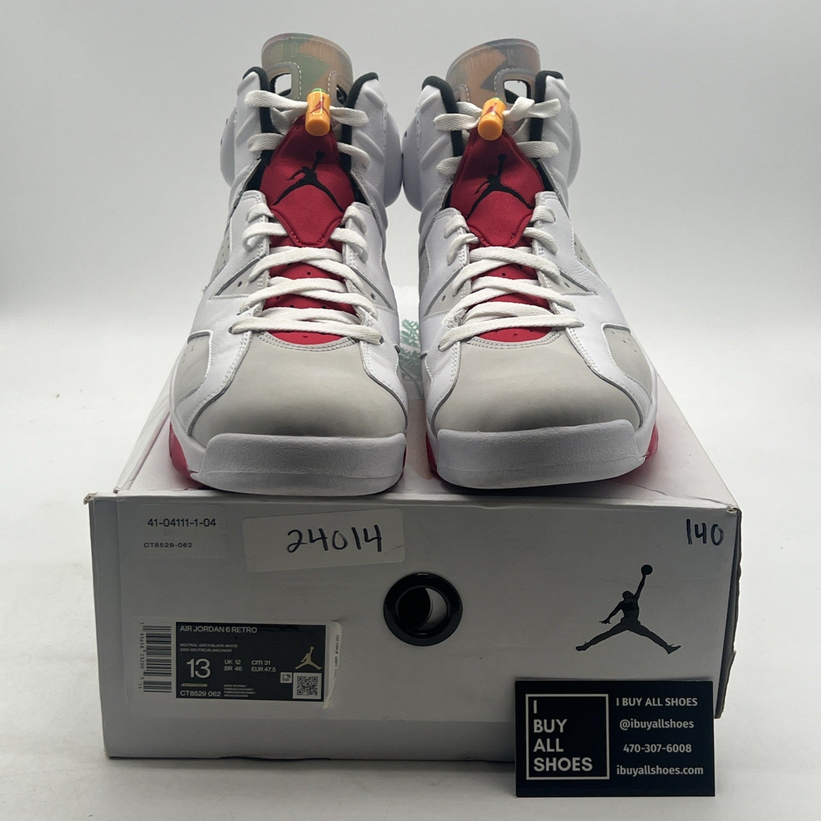 Size 13 - Air Jordan 6 Retro Hare (CT8529-062)