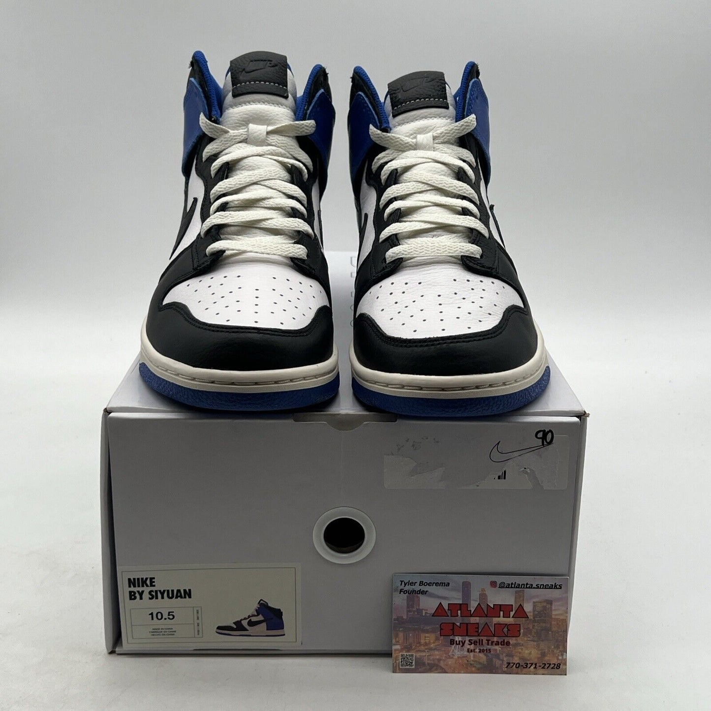 Size 10.5 - Nike Dunk High 'Travis Blue Black' Sneakers (FV5511-900)