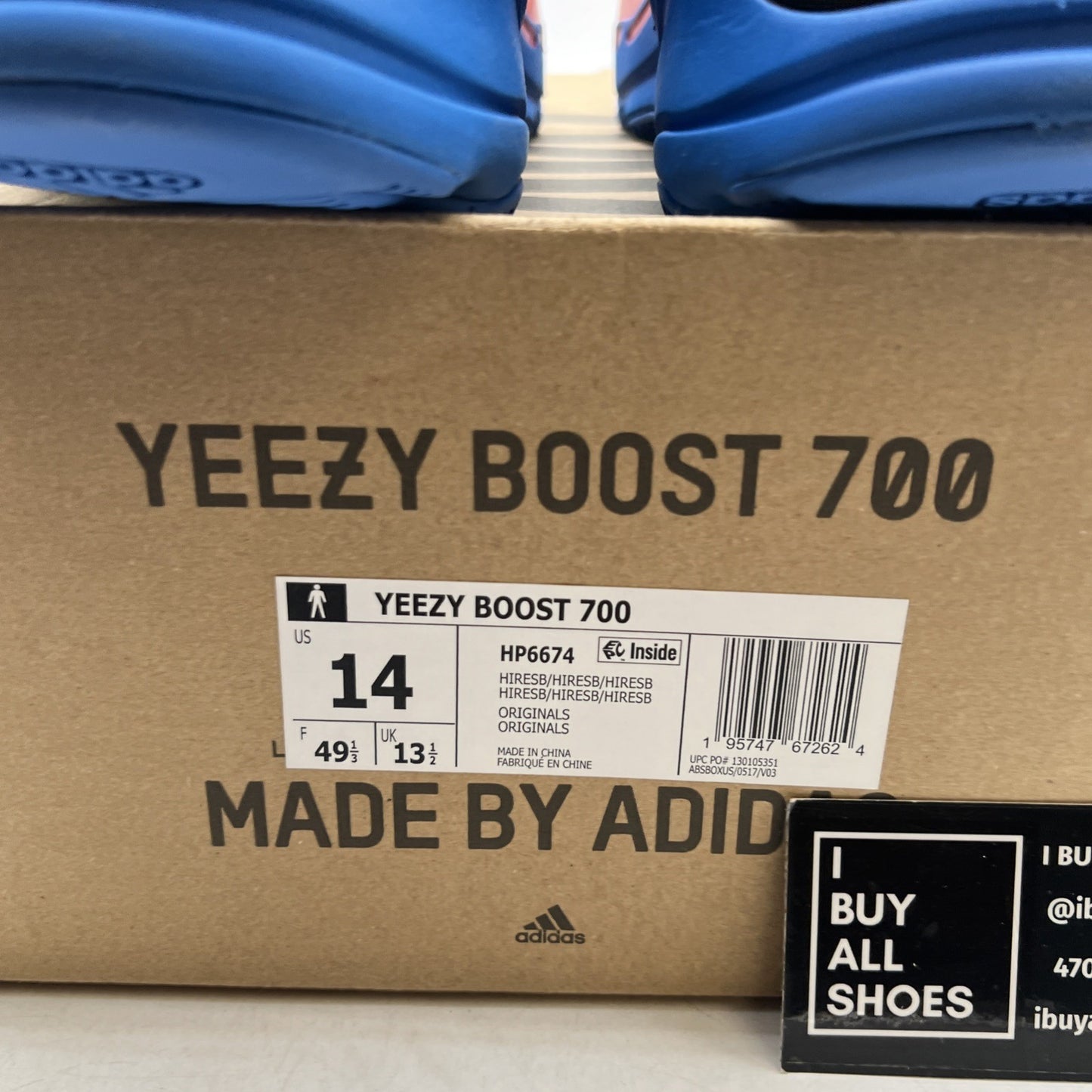 Size 14 - adidas Yeezy Boost 700 Hi-Res Blue (HP6674)
