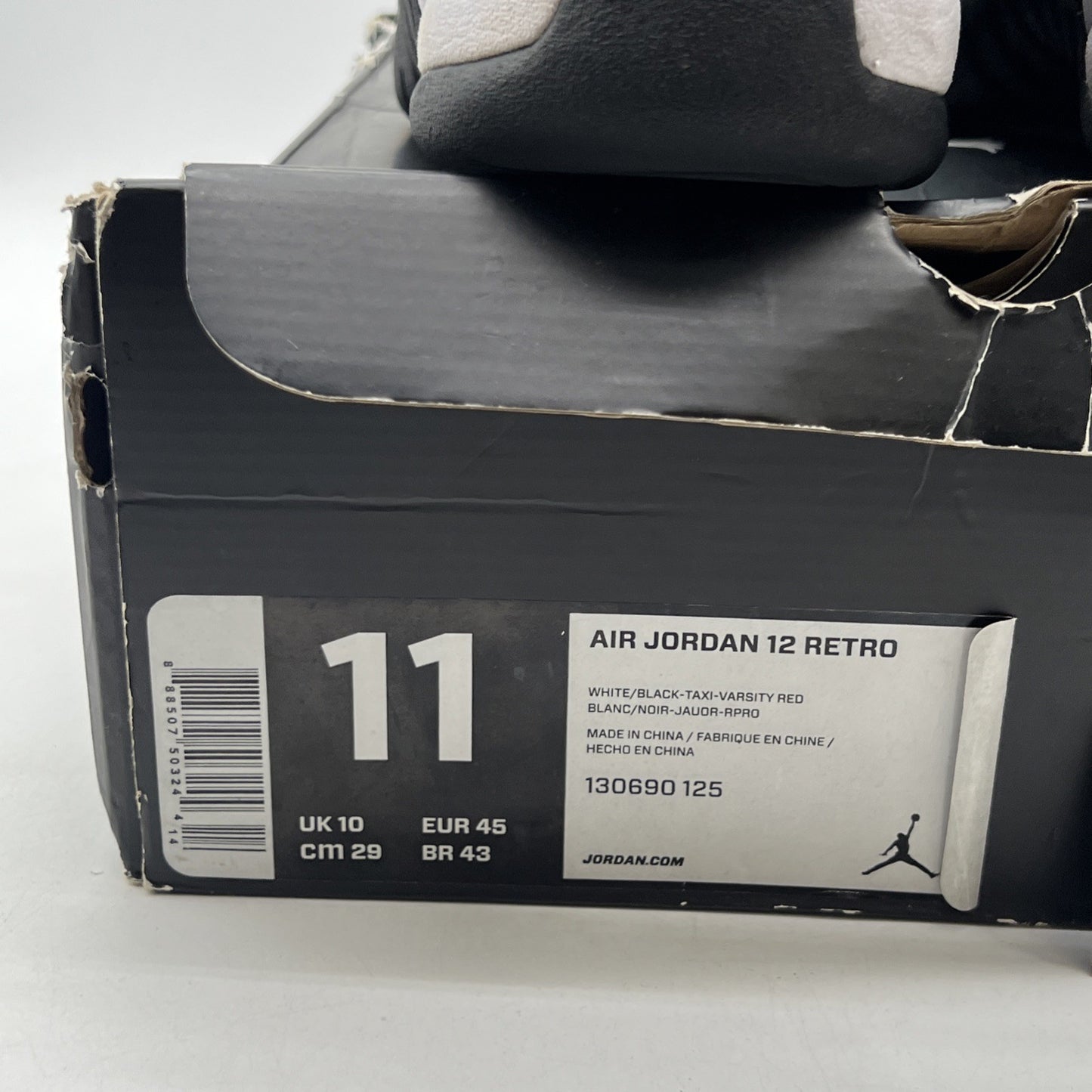 Size 11 - Air Jordan 12 Retro taxi release 2013 (130690-125)