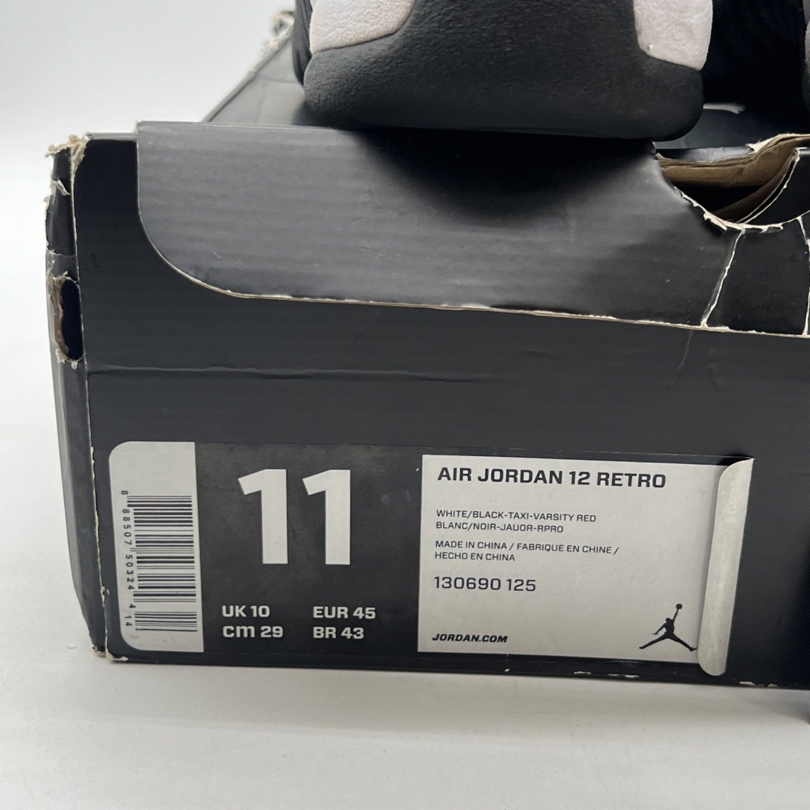 Size 11 - Air Jordan 12 Retro taxi release 2013 (130690-125)
