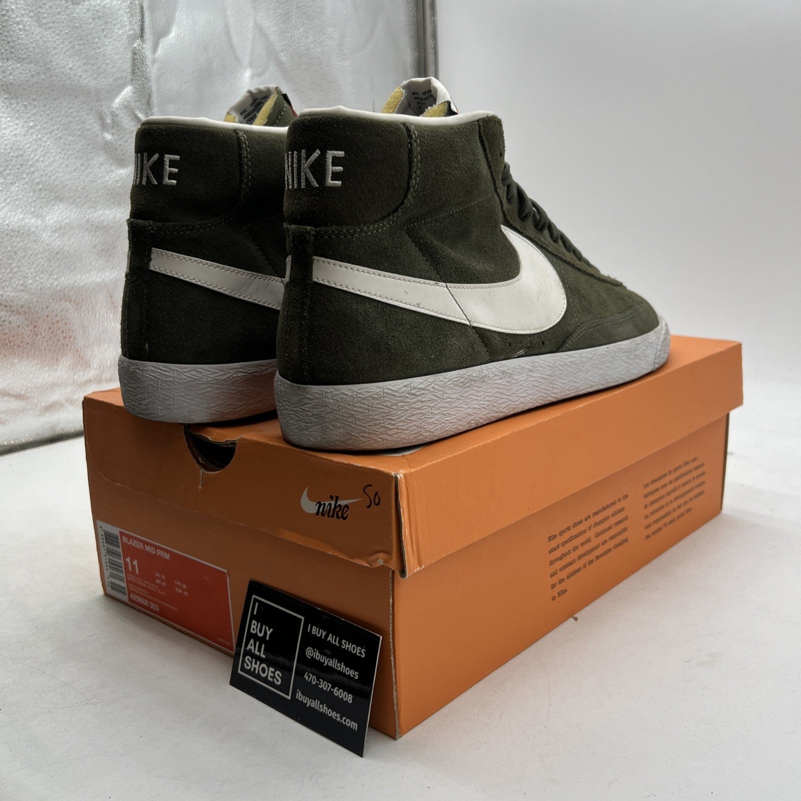 Size 11 - Nike Blazer PRM Mid Urban Haze (429988-303)