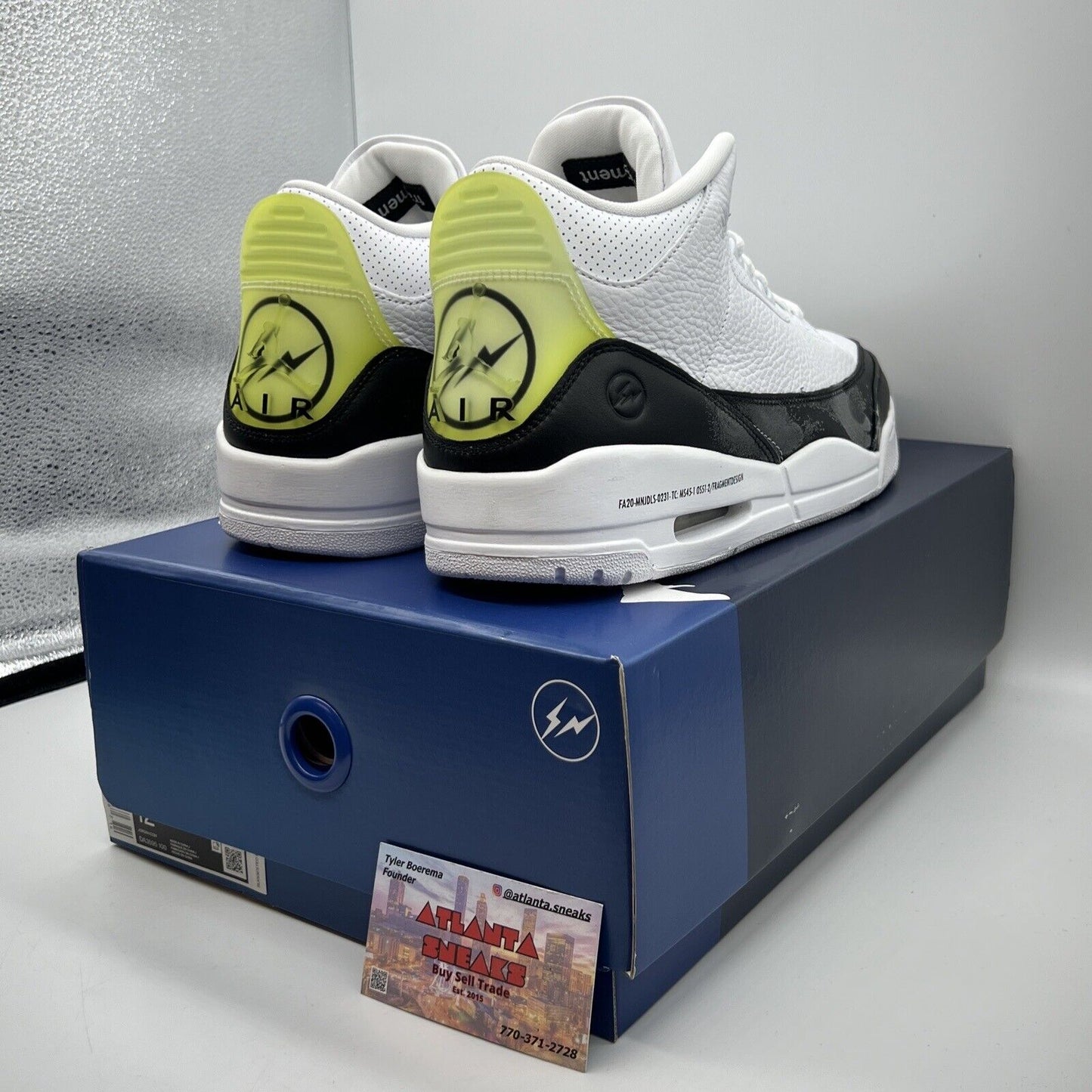 Size 12 - Jordan 3 Retro SP x Fragment Design Mid White Brand New Og All