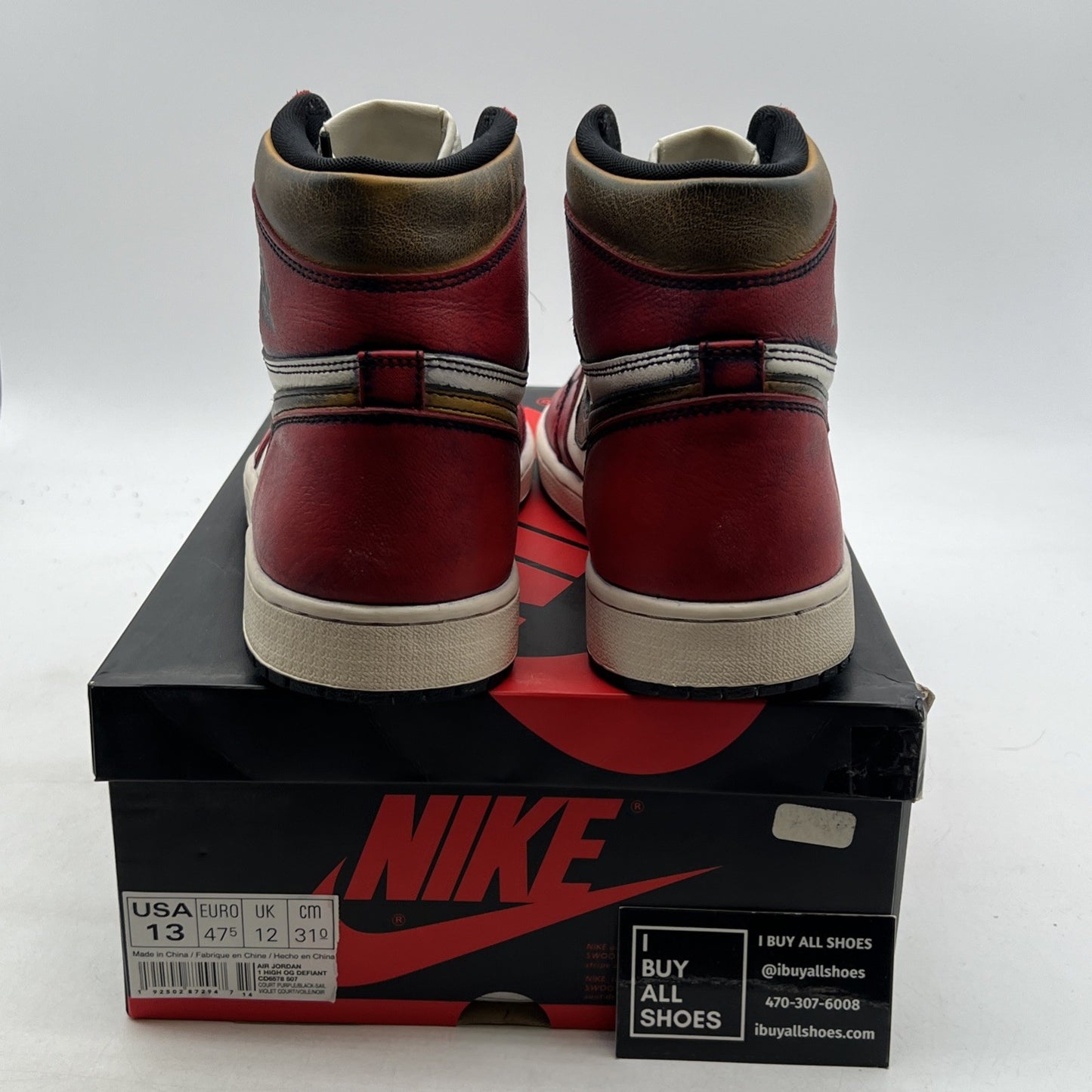 Size 13 - Air Jordan 1 Retro High SB LA To Chicago 2019 (CD6578-507)