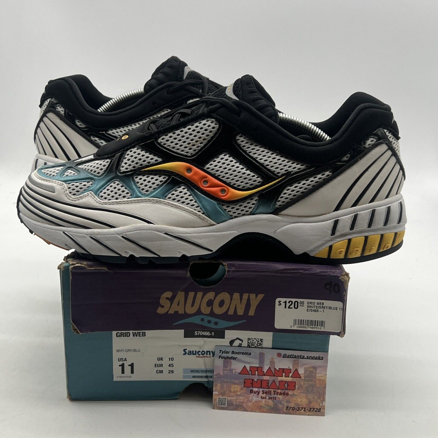 Size 11 - SAUCONY GRID WEB MULTI-COLOR RARE SNEAKERS MENS (S70614-1)