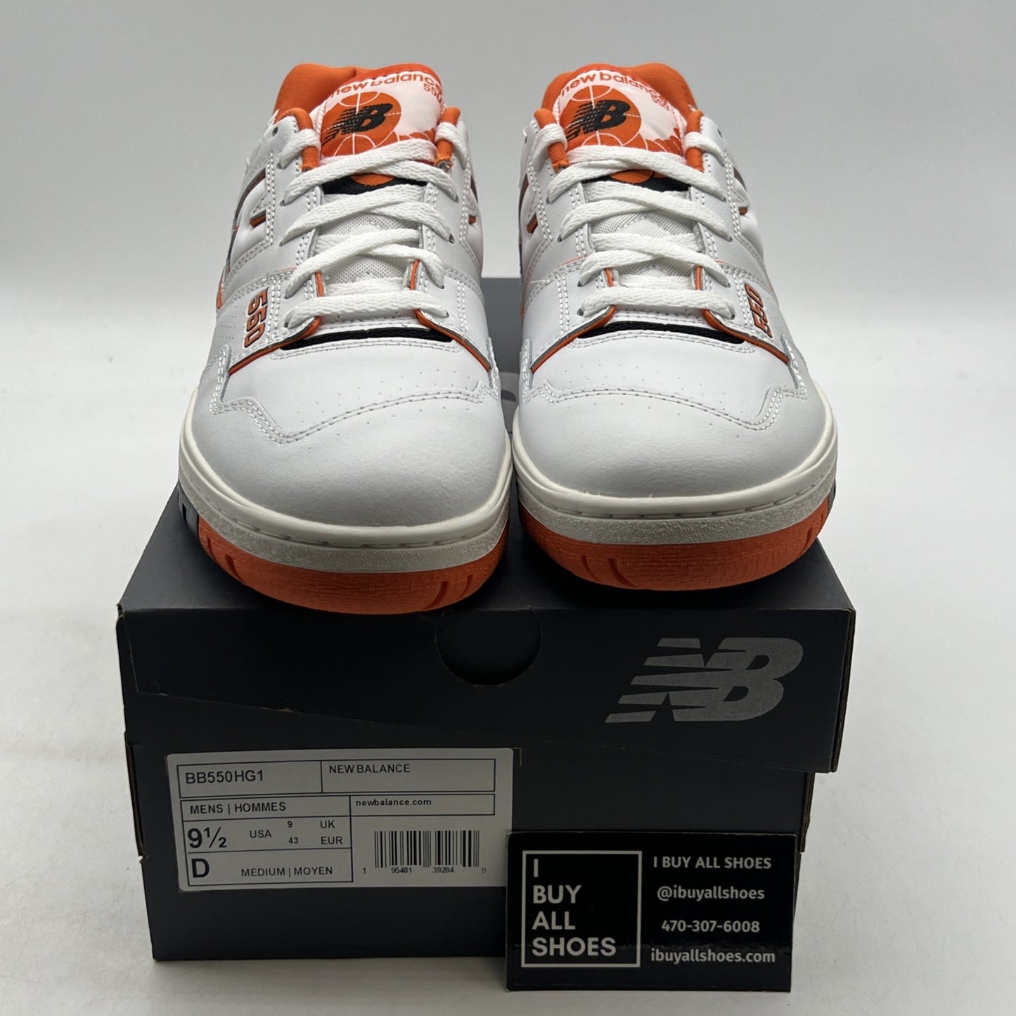 Size 9.5 - New Balance 550 Varsity Orange (BB550HG1)