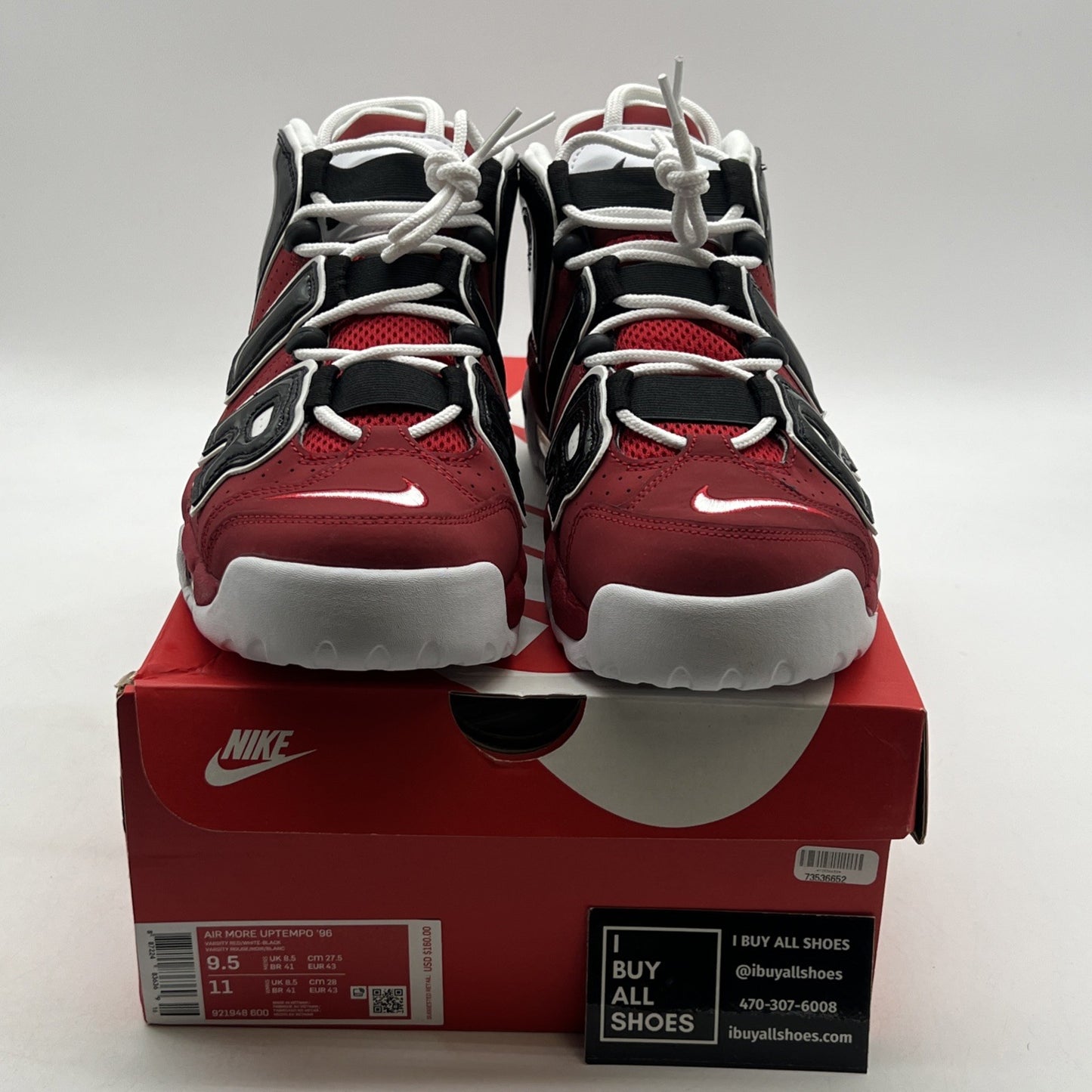 Size 9.5 - Nike Air More Uptempo Bulls 2017 (921948-600)
