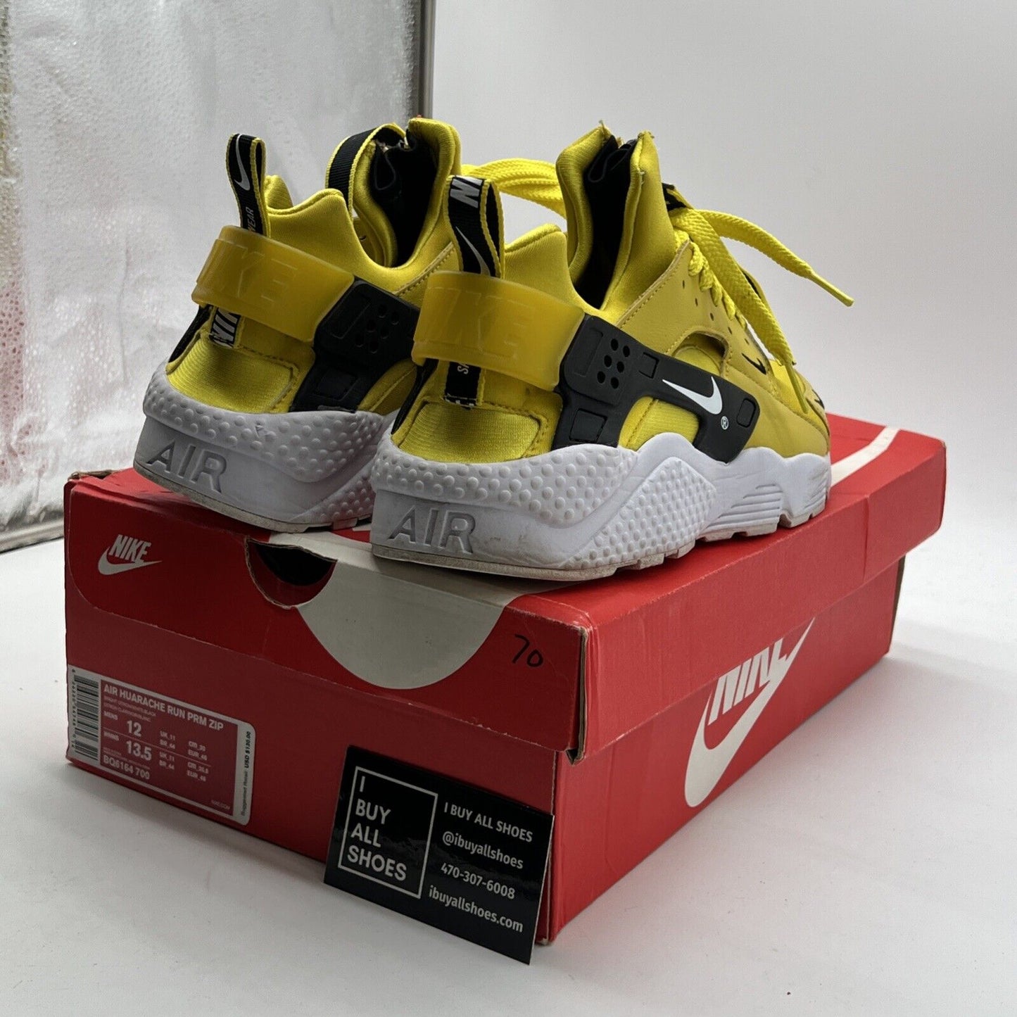 Size 12 - Nike Air Huarache Zip Bright Citron (BQ6164-700)