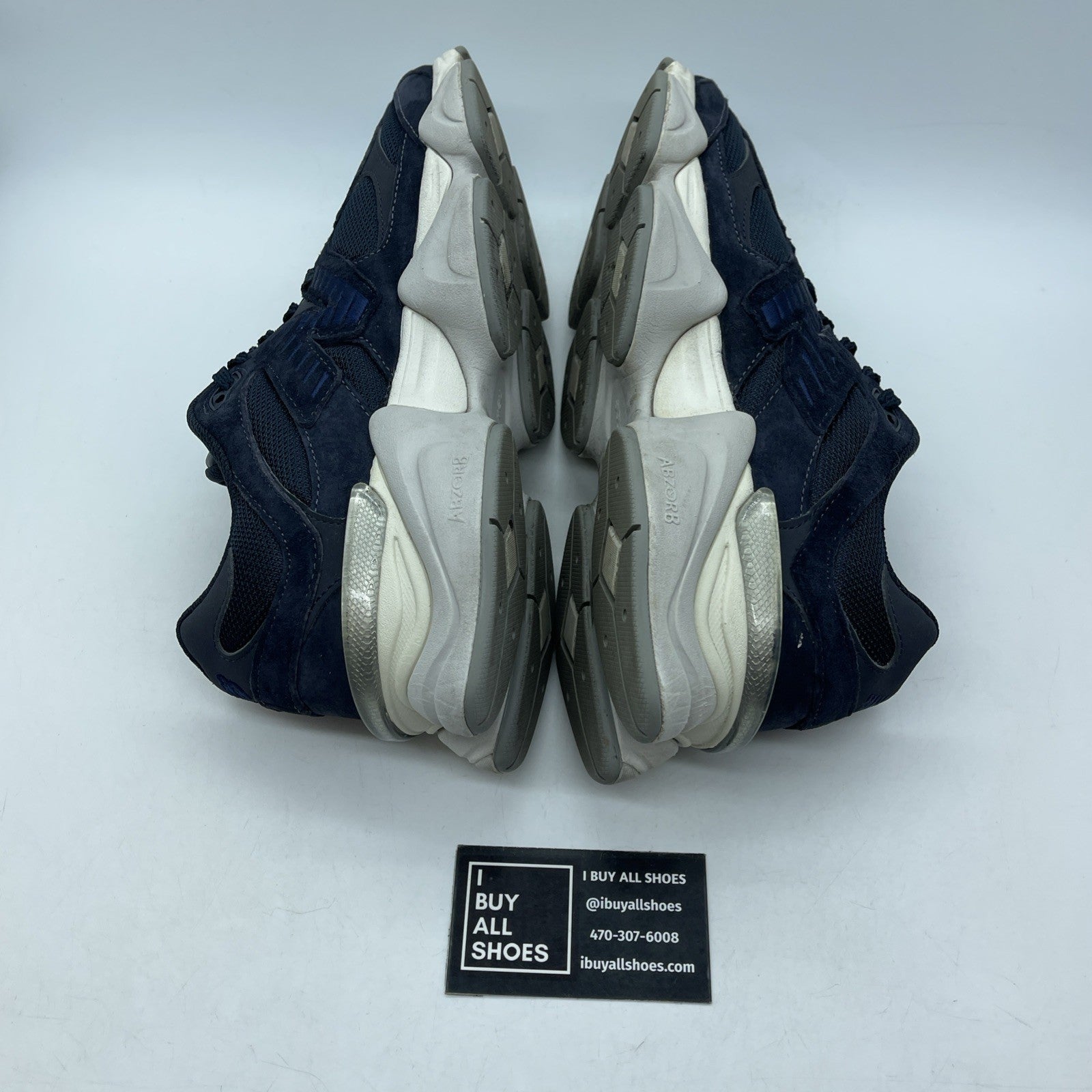 Size 9 - New Balance 9060 Eclipse Navy Suede Leather (U9060NV)