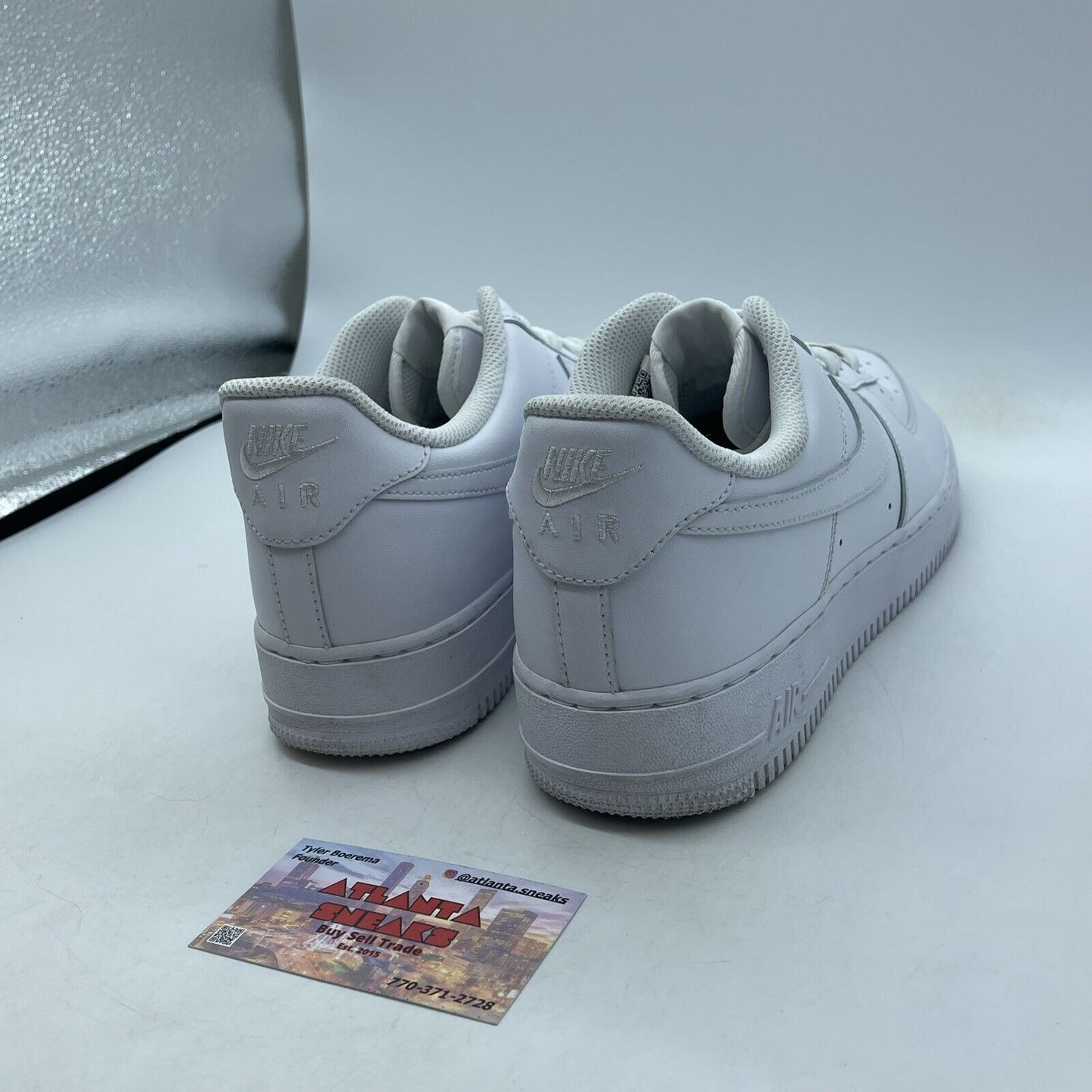 Size 9.5 - Nike Air Force 1 '07 Low Triple White Leather (CW2288-111)