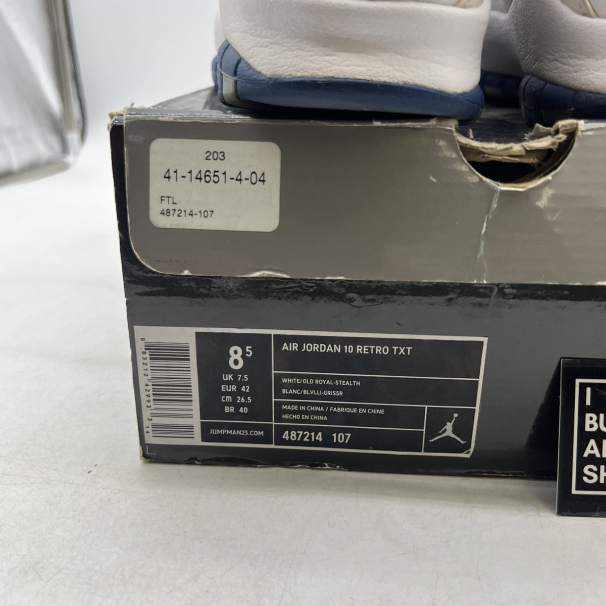 Size 8.5 - Air Jordan 10 Retro TXT Old Royal (487214-107)