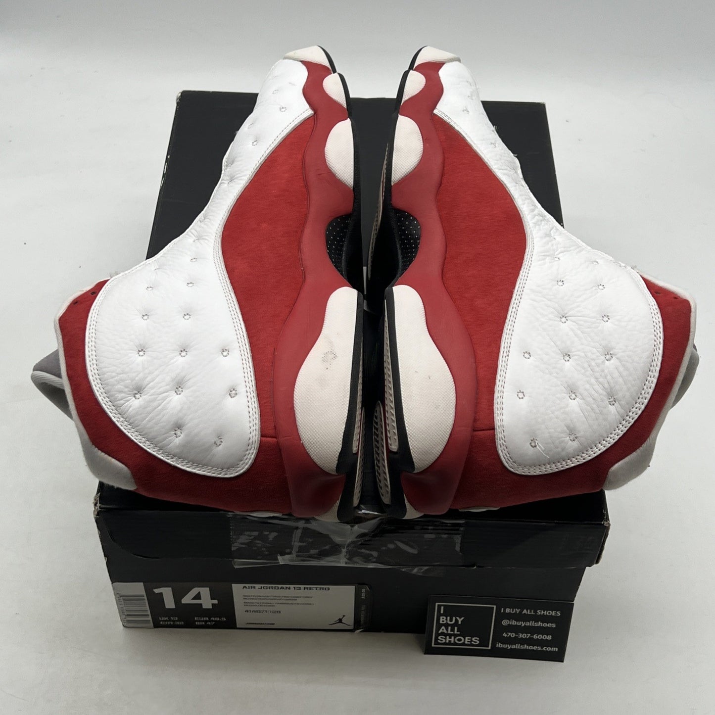 Size 14 - Air Jordan 13 Retro 2014 Grey Toe (414571-126)