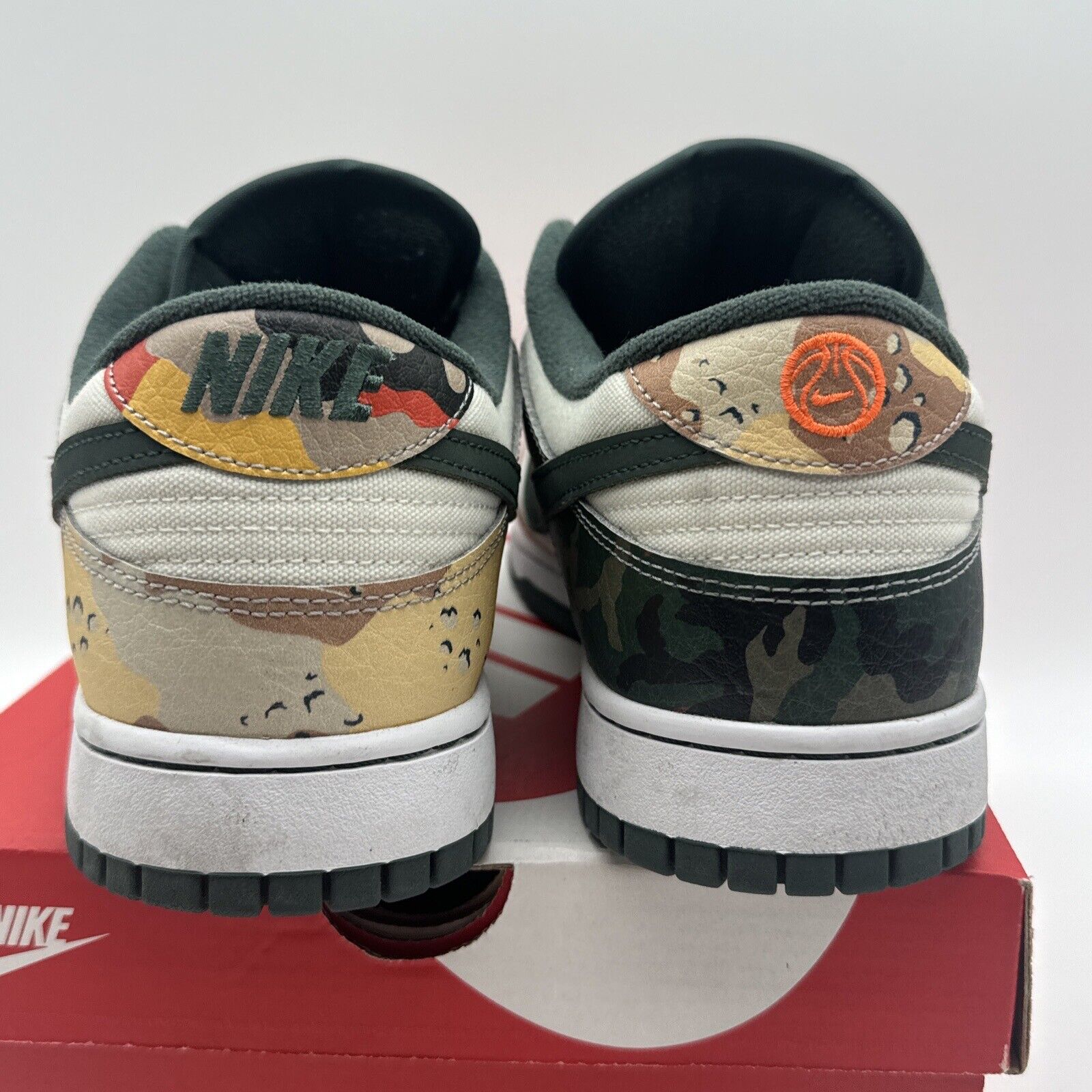 Size 13 - Nike Dunk Low SE Sail Multi-Camo 2021 White Yellow Desert Green Army