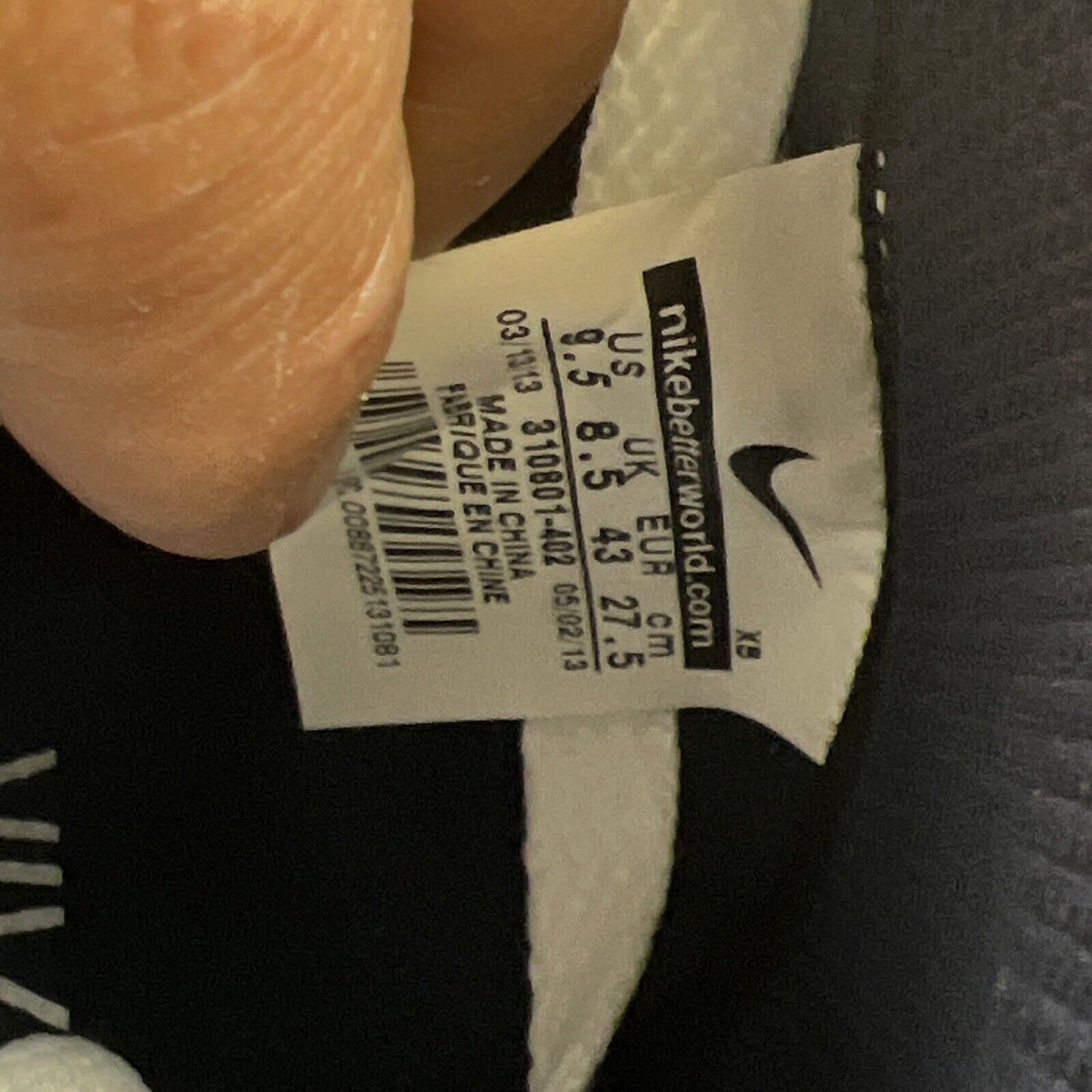 Size 9.5 - NIKE SB ZOOM BLAZER MID NAVY-WHITE (310801-402)