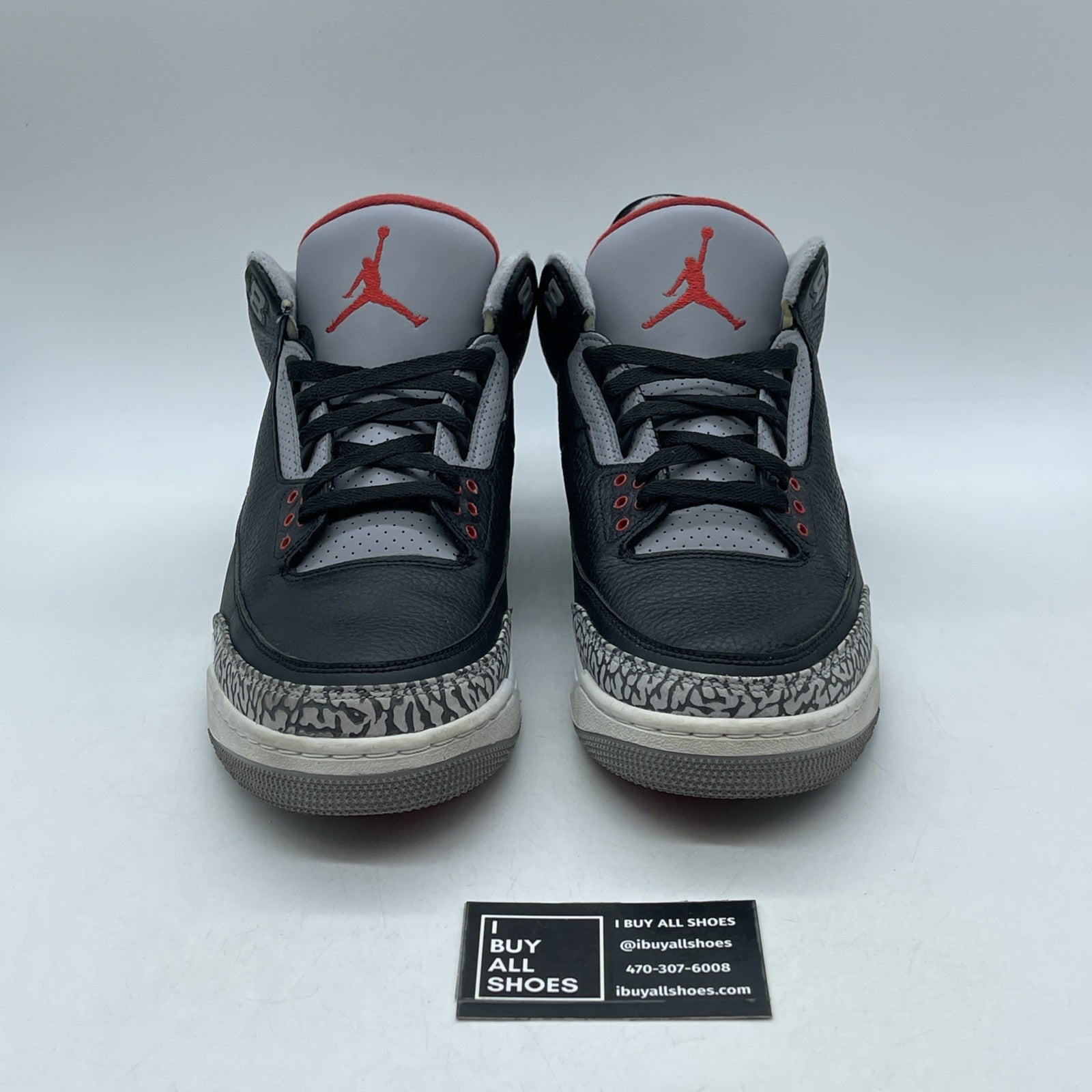 Size 11.5 - Air Jordan 3 Retro OG Mid Black Cement (854262-001)