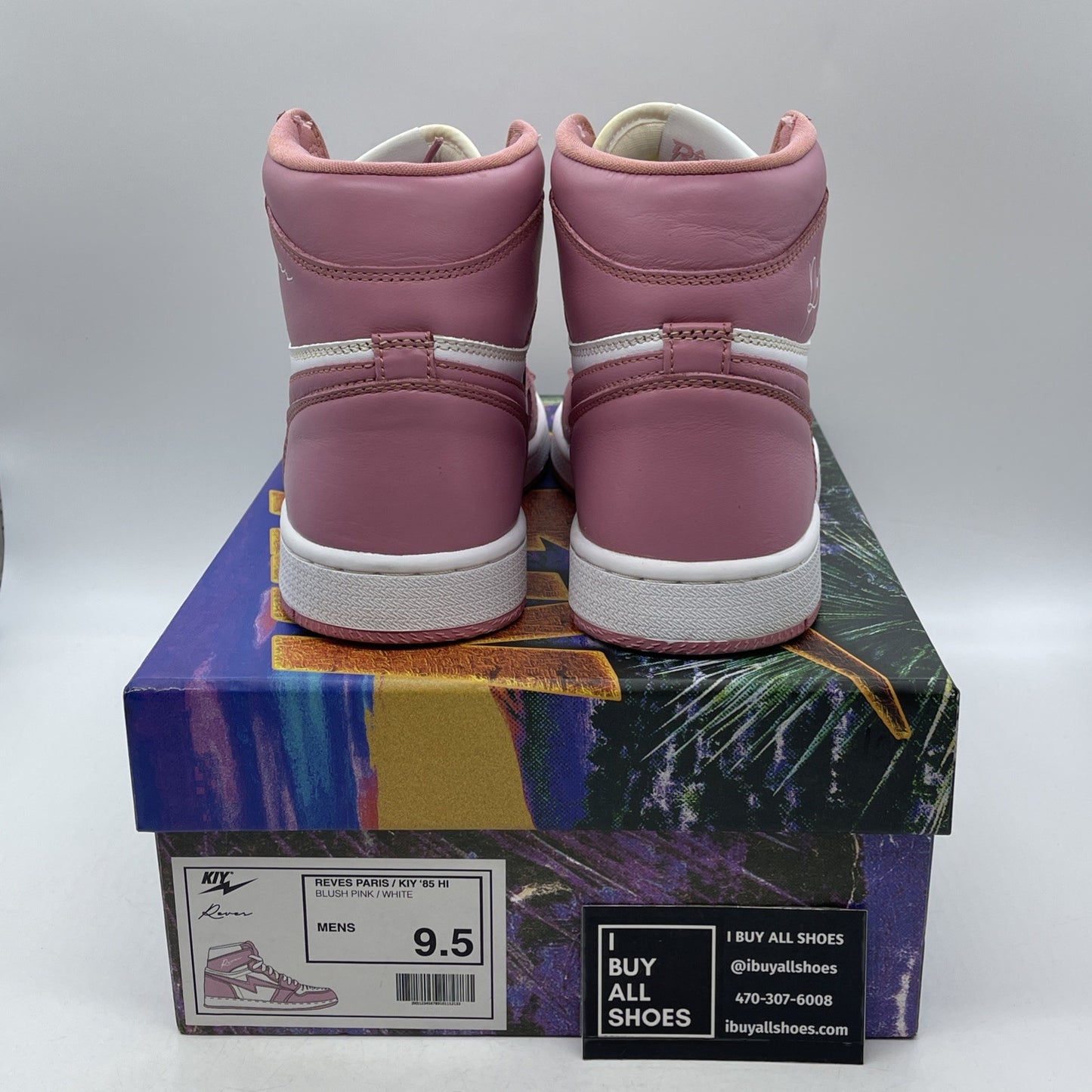 Size 9.5 - AIR KIY x REVES PARIS ‘85 HI “BLUSH PINK”