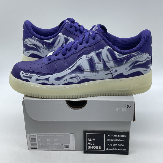 Size 8 - Nike Air Force 1 Low Purple Skeleton (CU8067-500)