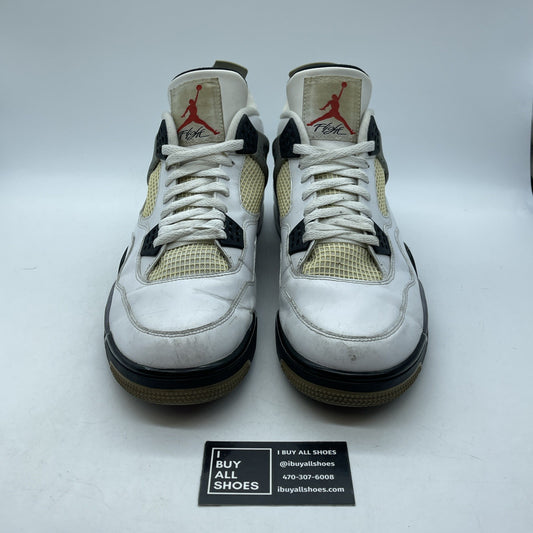 Size 14 - Jordan 4 Retro Cement 2012 White Grey Leather (308497-103)
