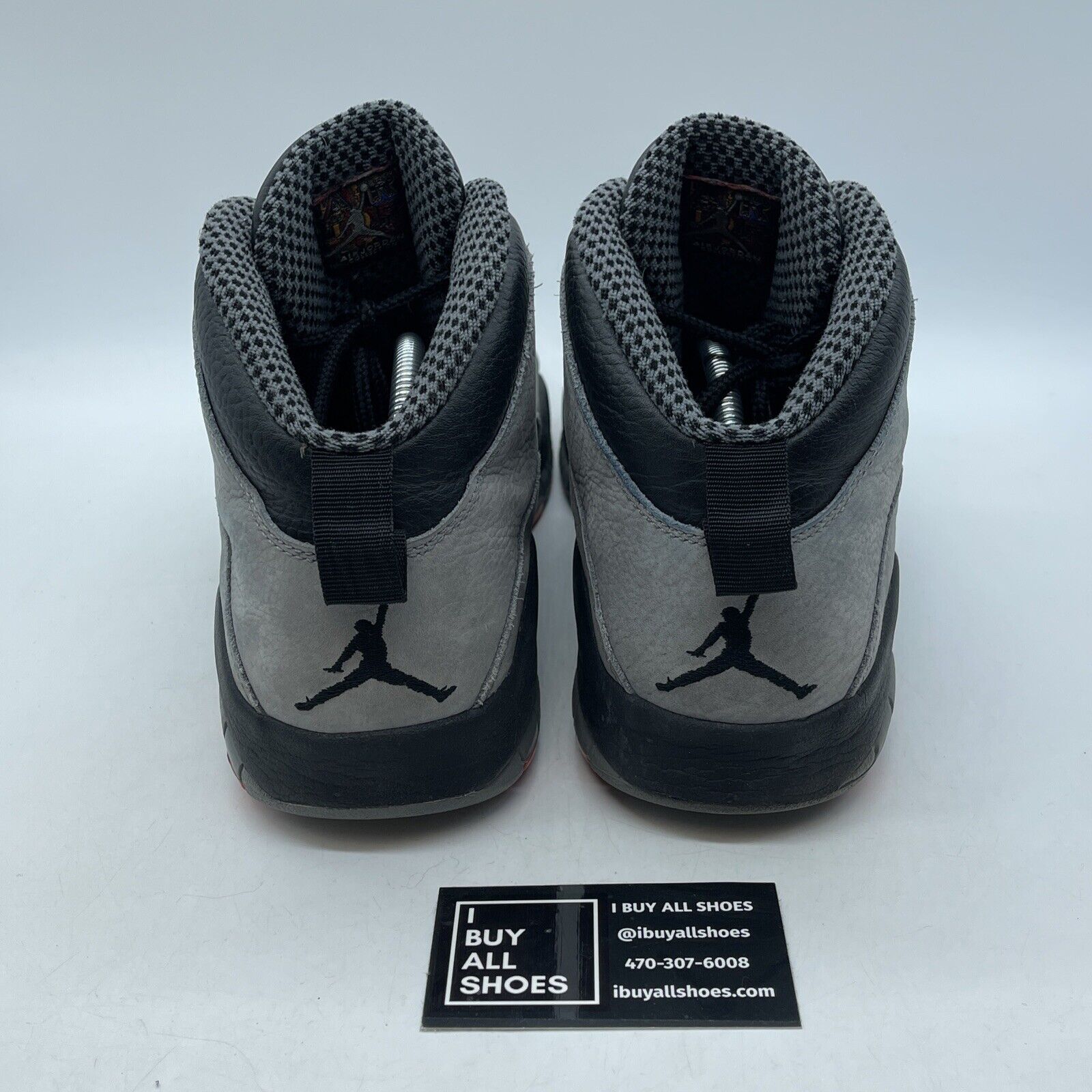 Size 12 - Air Jordan 10 Retro Cool Grey Black Orange Suede Leather (310805-023)