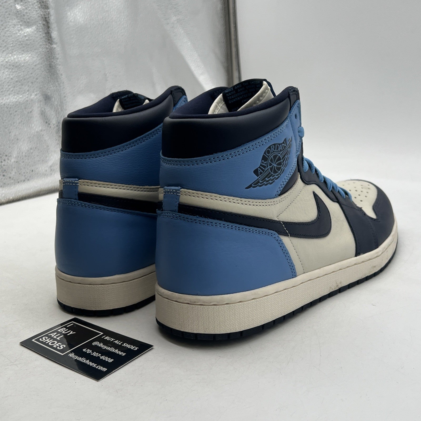 Size 14 - Air Jordan 1 Retro OG High Obsidian UNC 2019 (555088-140)