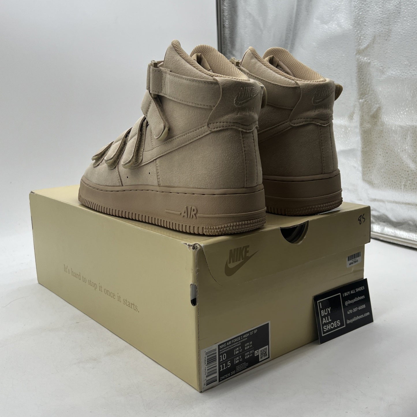 Size 10 - Nike Billie Eilish x Air Force 1 '07 SP High Mushroom (DM7926-200)