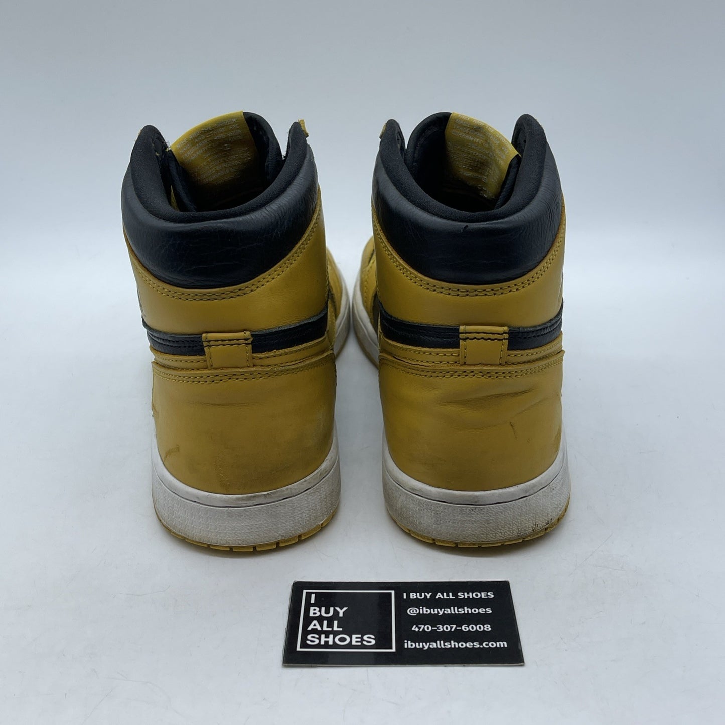 Size 11 - Jordan 1 Retro OG High Pollen Yellow Black Leather (555088-701)