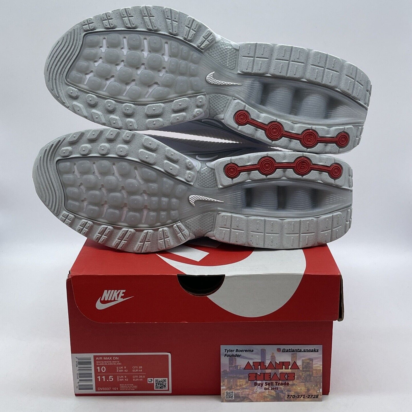 Size 10 - Nike Air Max DN White Metallic Silver Red Black (DV3337-101)