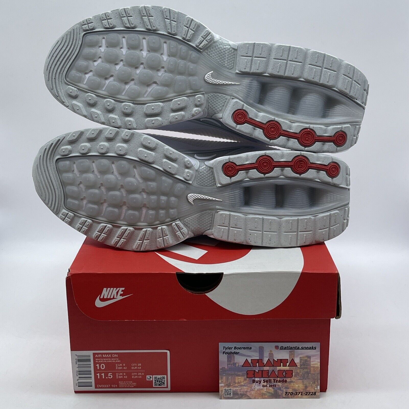 Size 10 - Nike Air Max DN White Metallic Silver Red Black (DV3337-101)