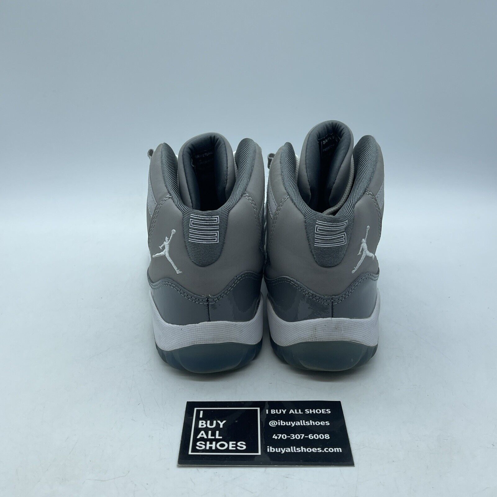 Size 3Y - (PS) - Jordan 11 Retro High Cool Grey White Suede Leather (378039-001)