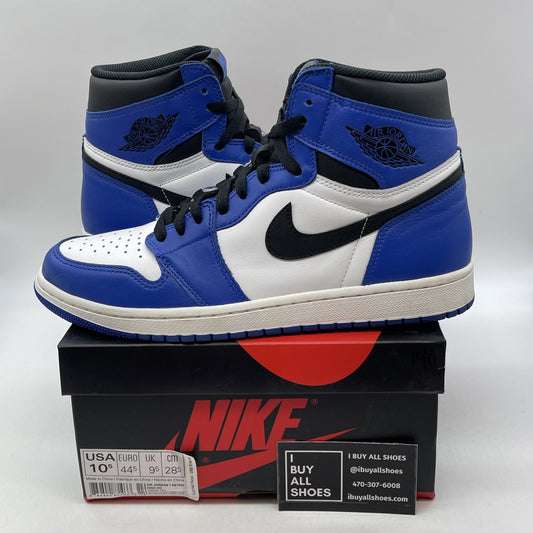 Size 10.5 - Jordan 1 Retro High OG Game Royal Blue Black Leather (555088-403)