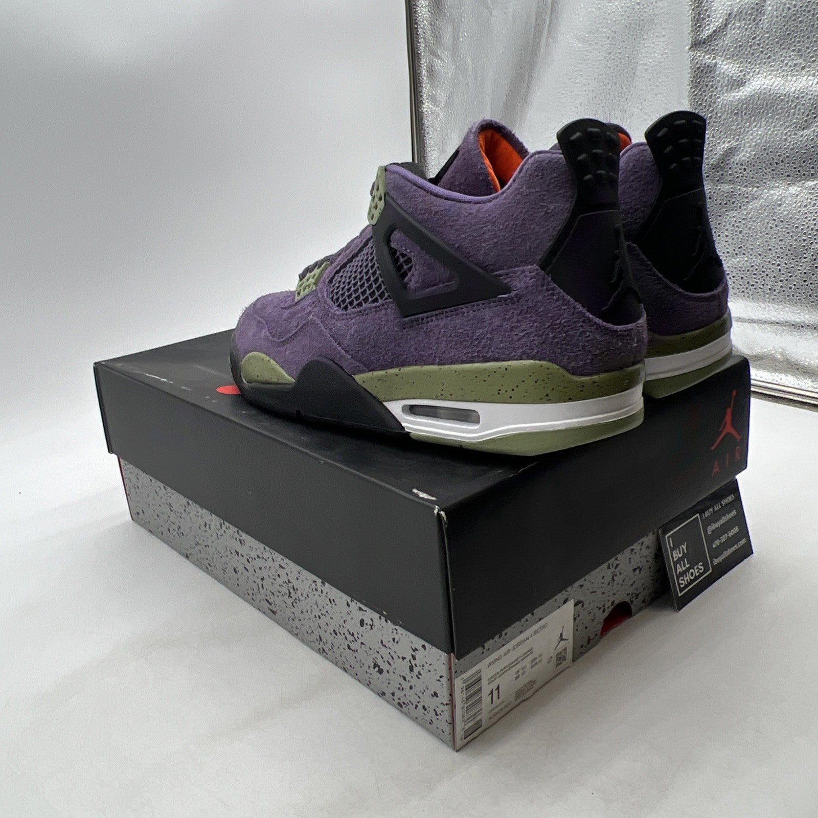 Size 11 - Air Jordan 4 Retro Mid Canyon Purple W (AQ9129-500)