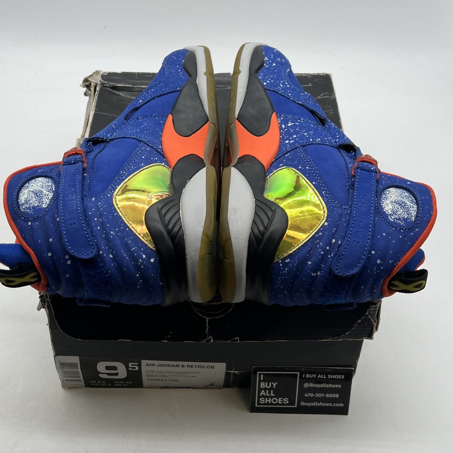 Size 9.5 - Air Jordan 8 Retro DB Doernbecher (729893-480)