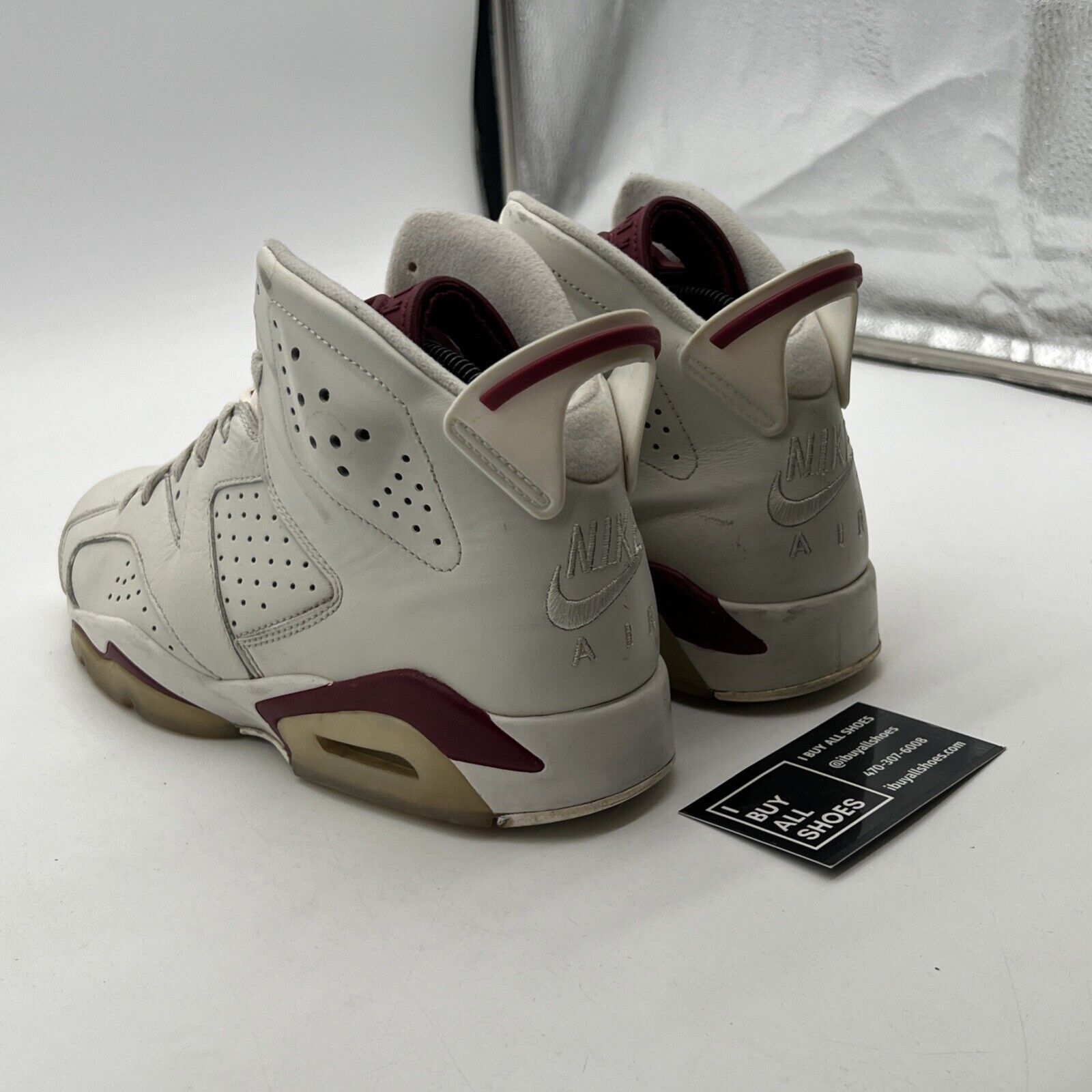 Size 8.5 - Air Jordan 6 Retro 2015 Maroon (384664-116)