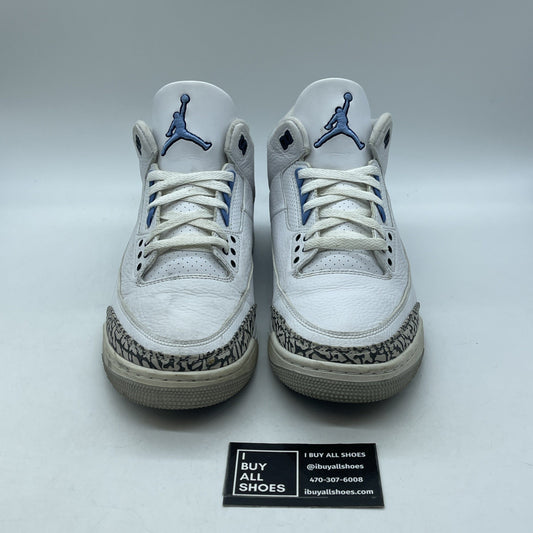 Size 11.5 - Jordan 3 Retro Mid UNC Blue Grey White Leather Suede (CT8532-104)