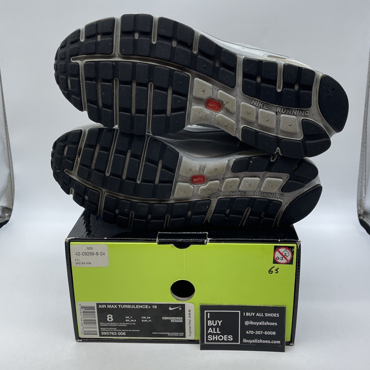 Size 8 - Nike Air max  Gray Suede Leather (395763-008)