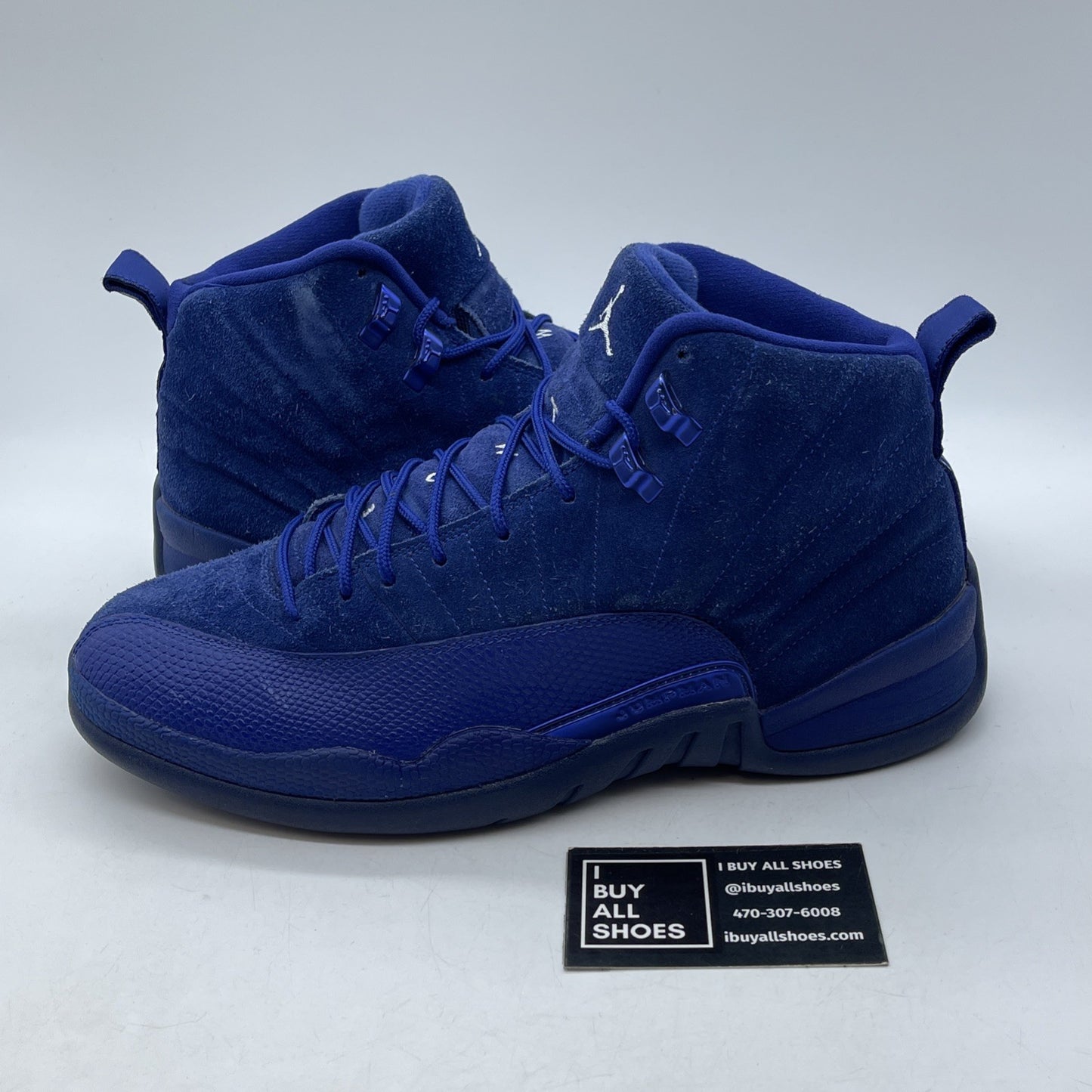 Size 10.5 - Air Jordan 12 Retro Deep Royal Suede Leather (130690-400)