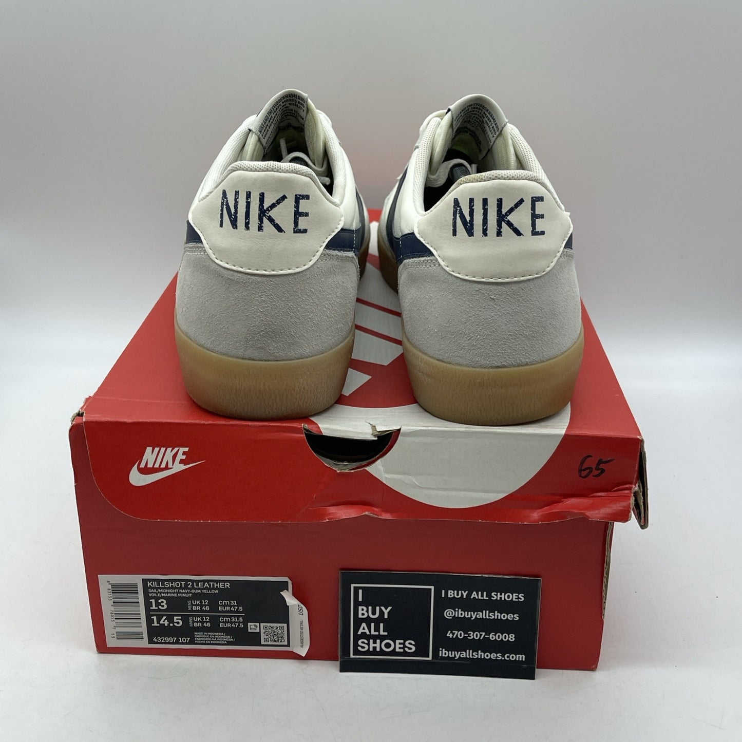 Size 13 - Nike Killshot 2 Midnight Navy 2017 (432997-107)