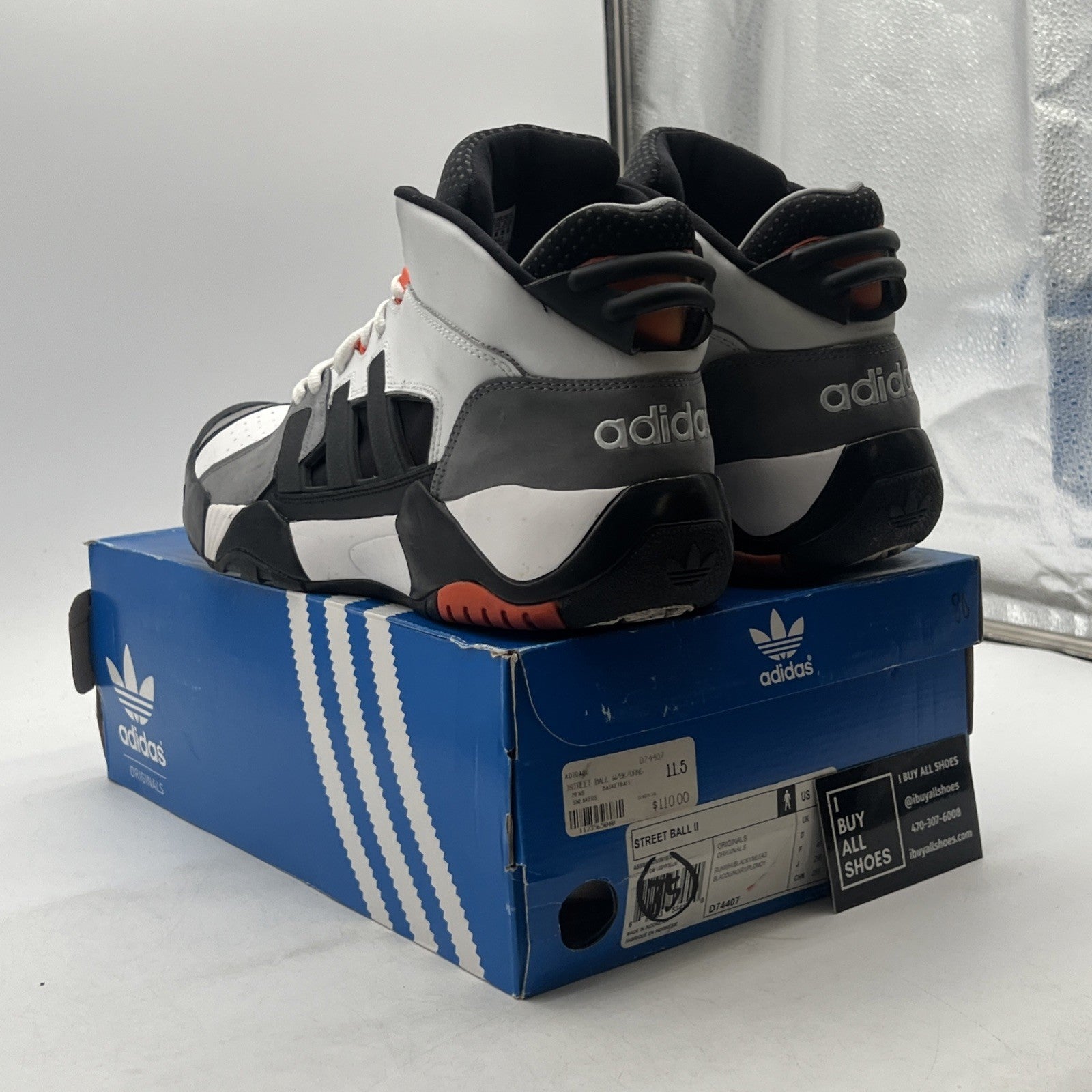 Size 11.5 - adidas Streetball 2 White (D74407)