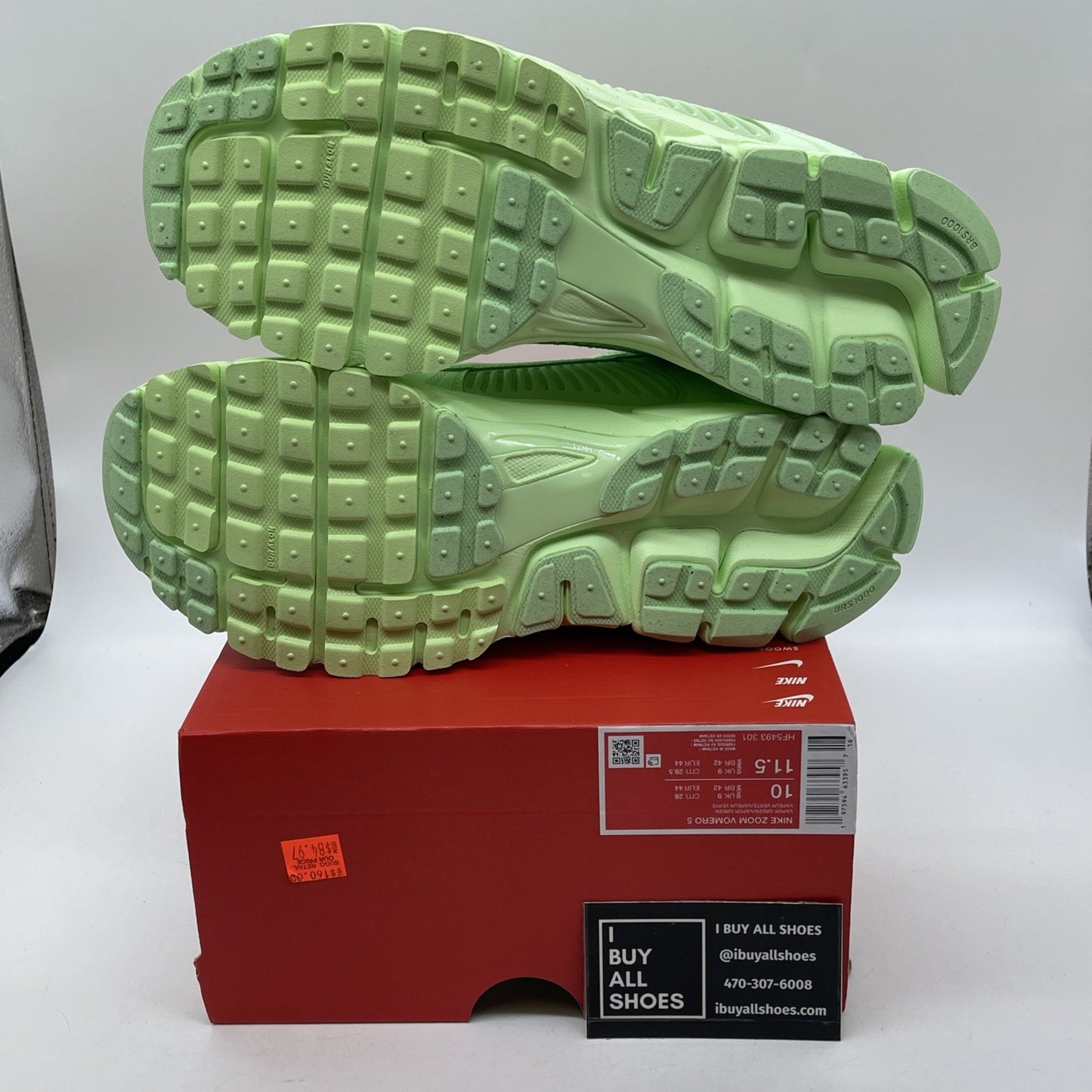 Size 10 - Nike Air Zoom Vomero 5 Vapor Green Suede Leather (HF5493-301)